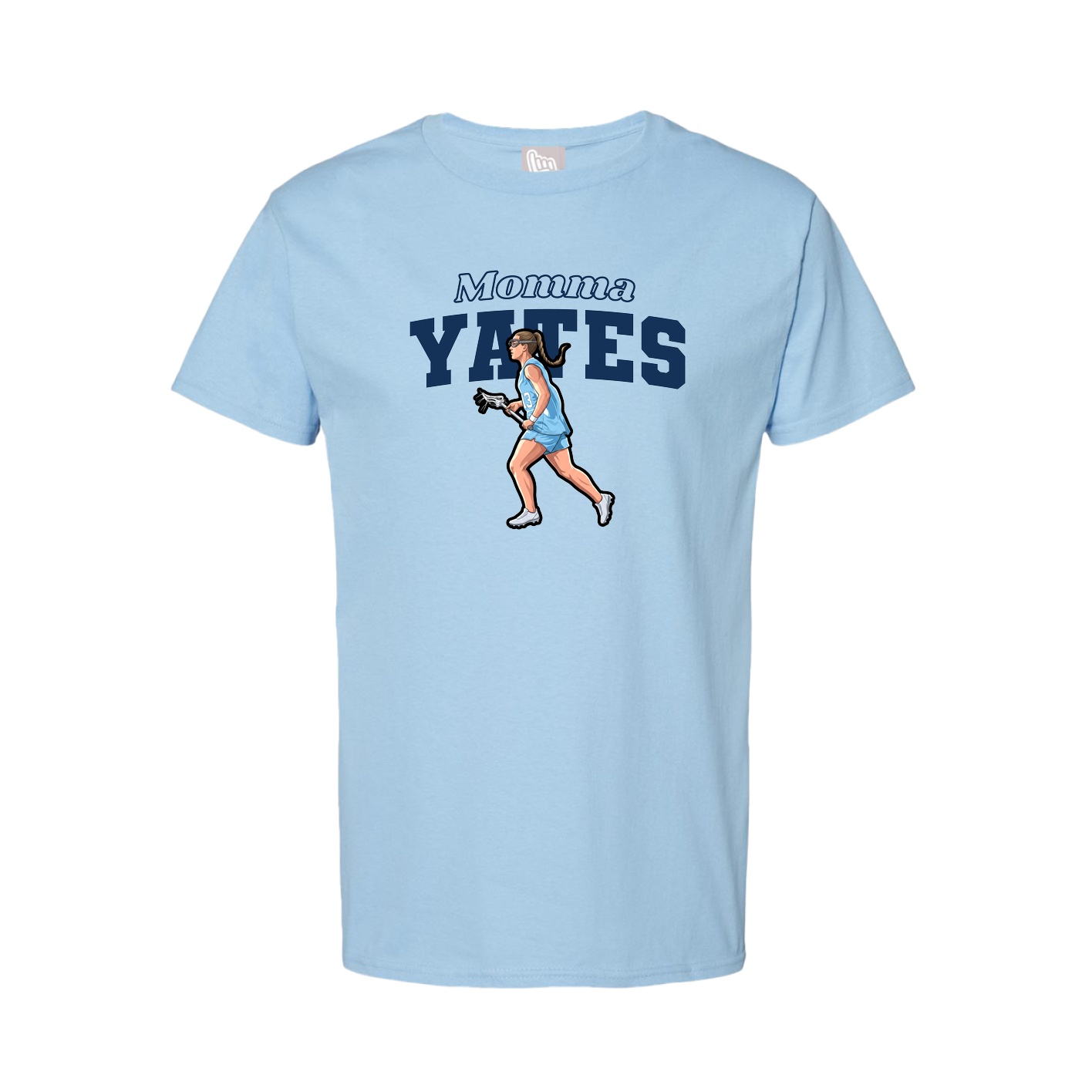 Youth Tee — Mothers Day Block in Light Blue