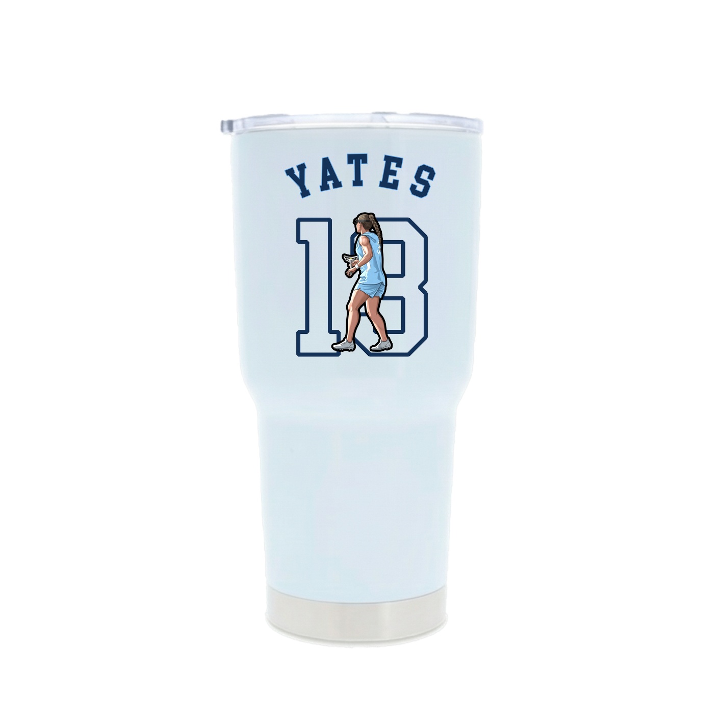 30oz Stainless Steel Tumbler — Shirsey Arch in White