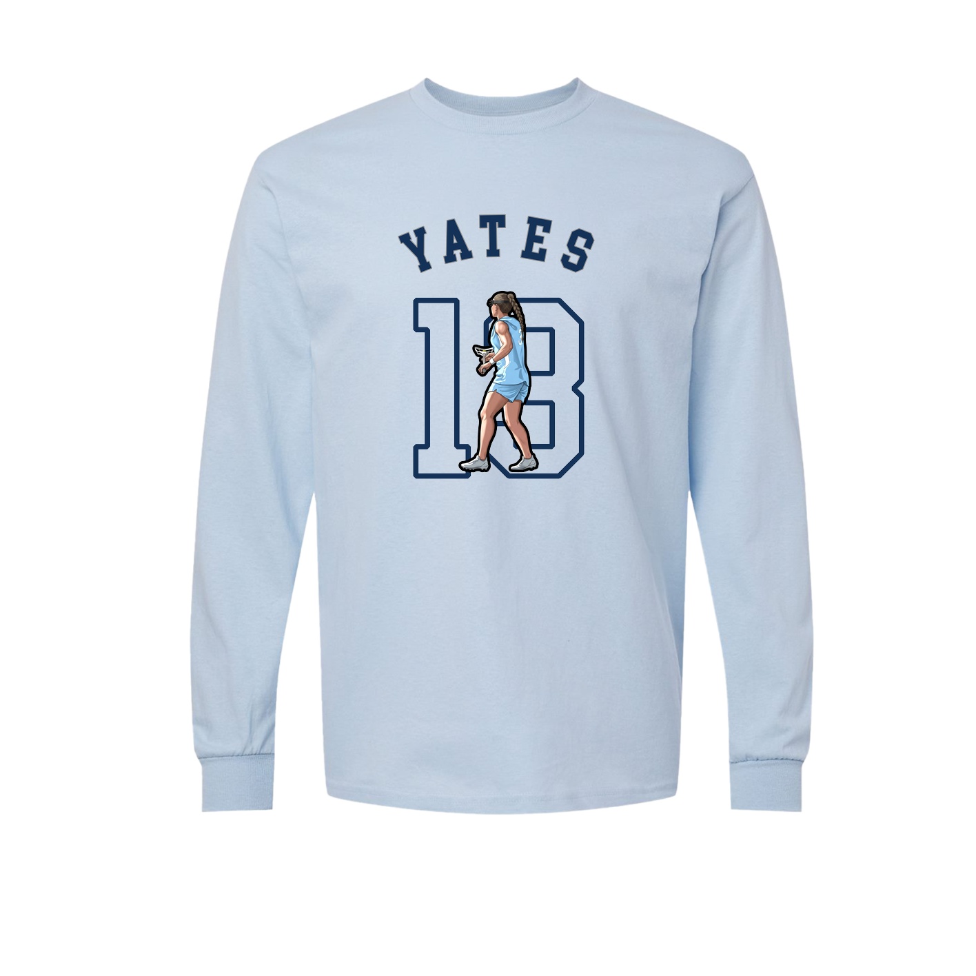 Long Sleeve Tee — Shirsey Arch in Light Blue