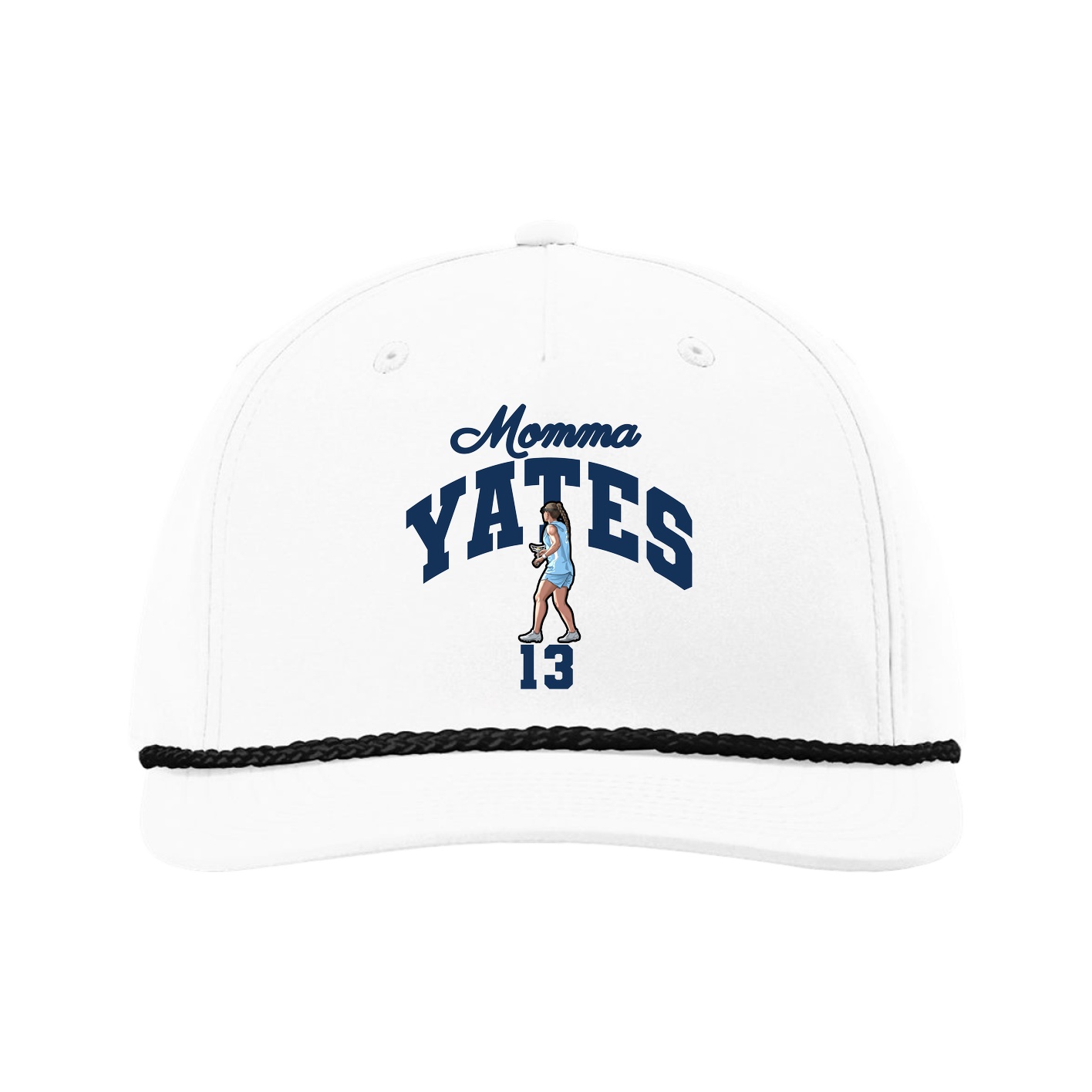 Five-Panel Classic Rope Cap — Mothers Day Arch in White