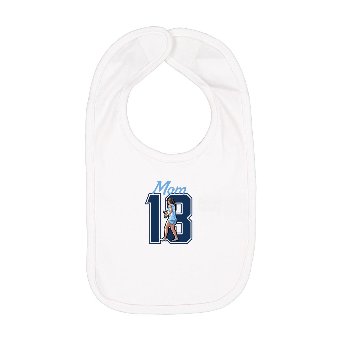 Infant Bib — Mothers Day Shirsey in White