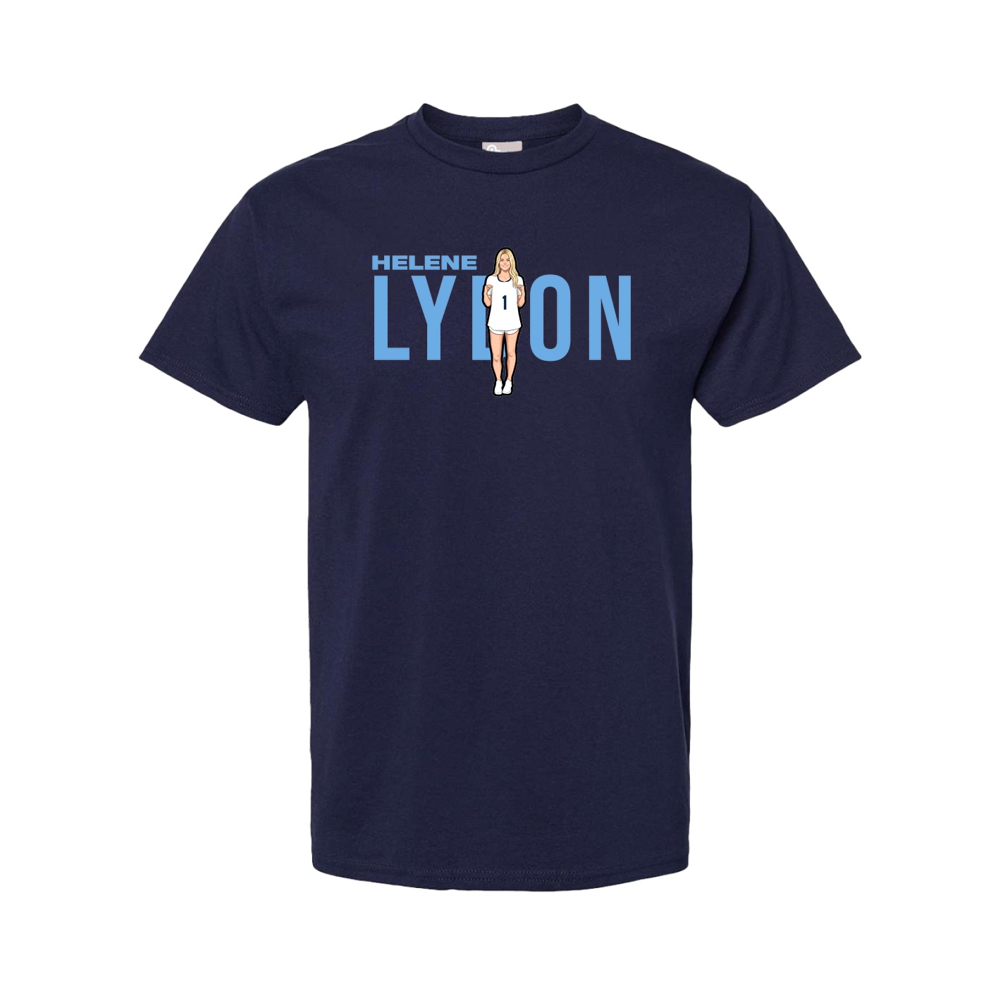 Youth Tee — Player Name in Navy