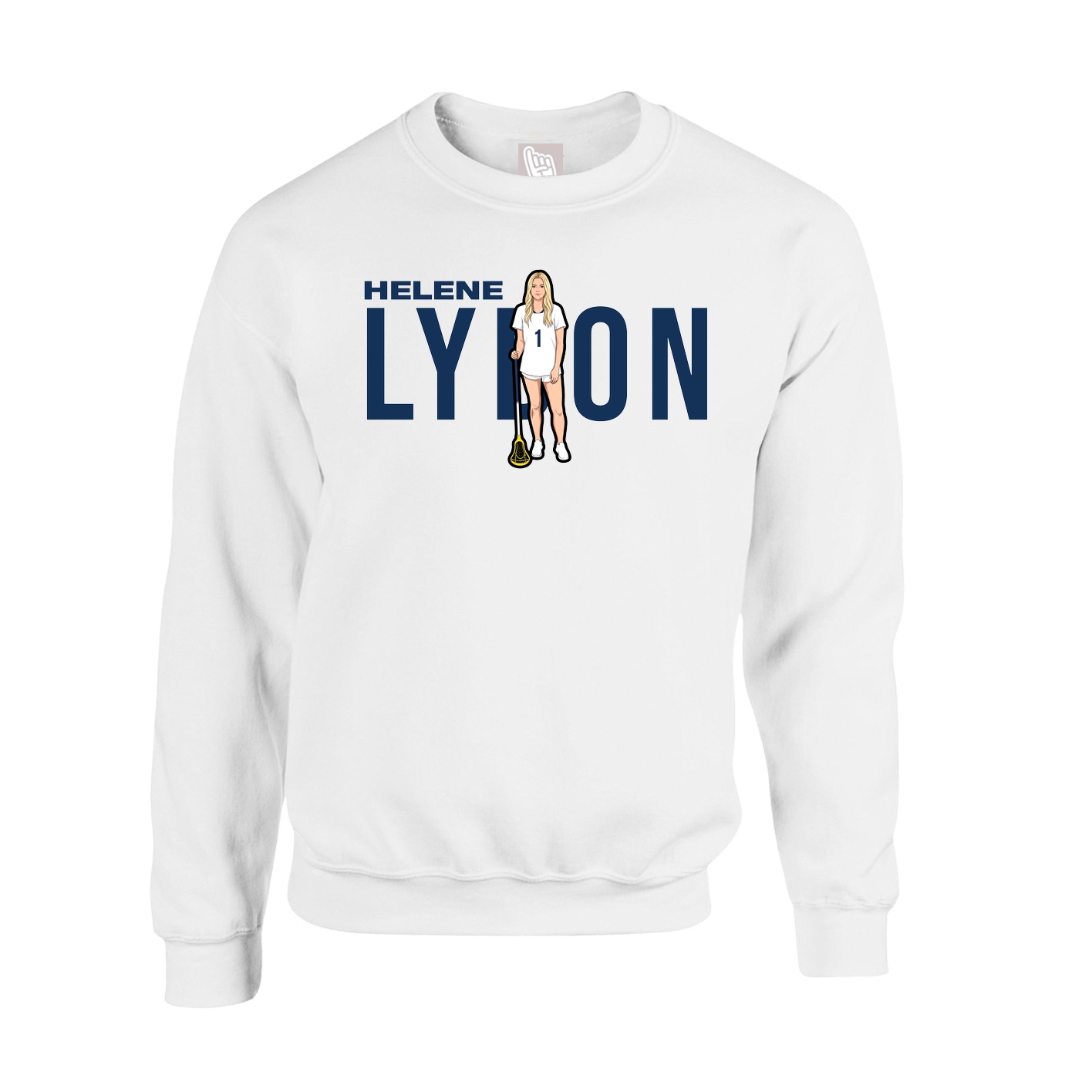Fleece Crew — Player Name in White