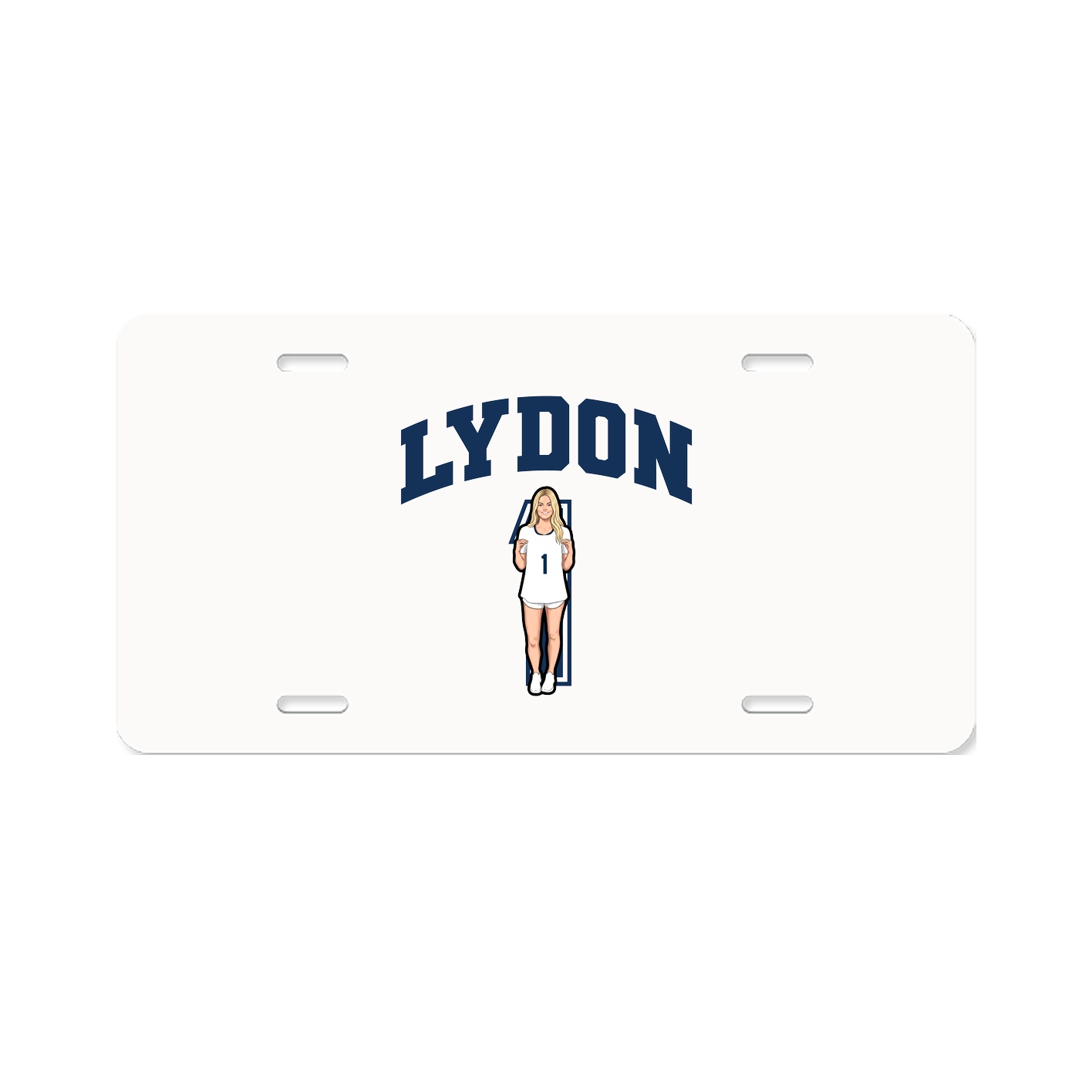 License Plate — Number in Classic