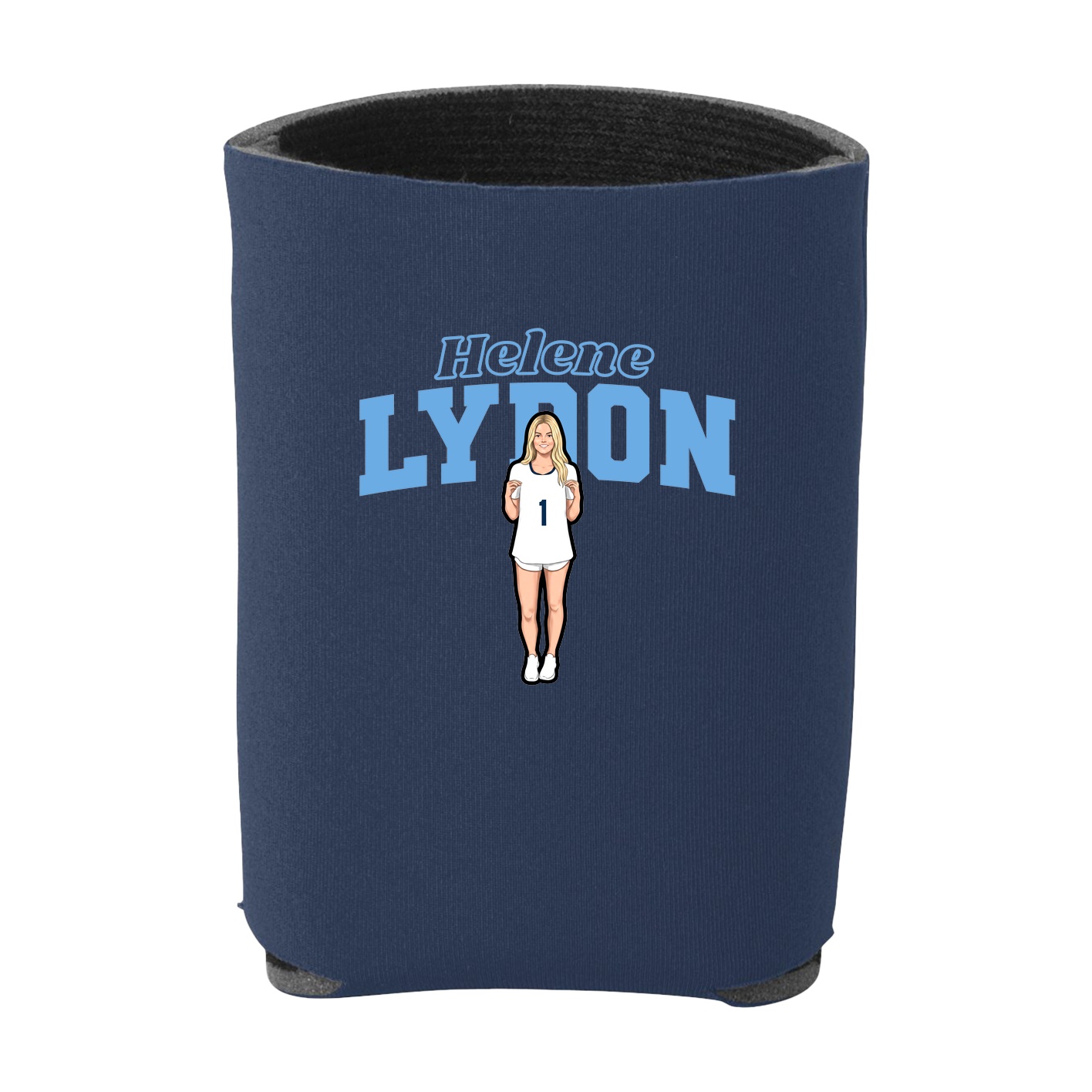 Can Holder — Name Arch in Navy