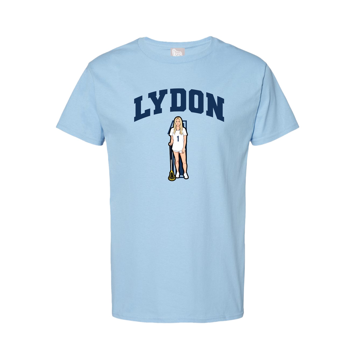 Tee — Number in Light Blue