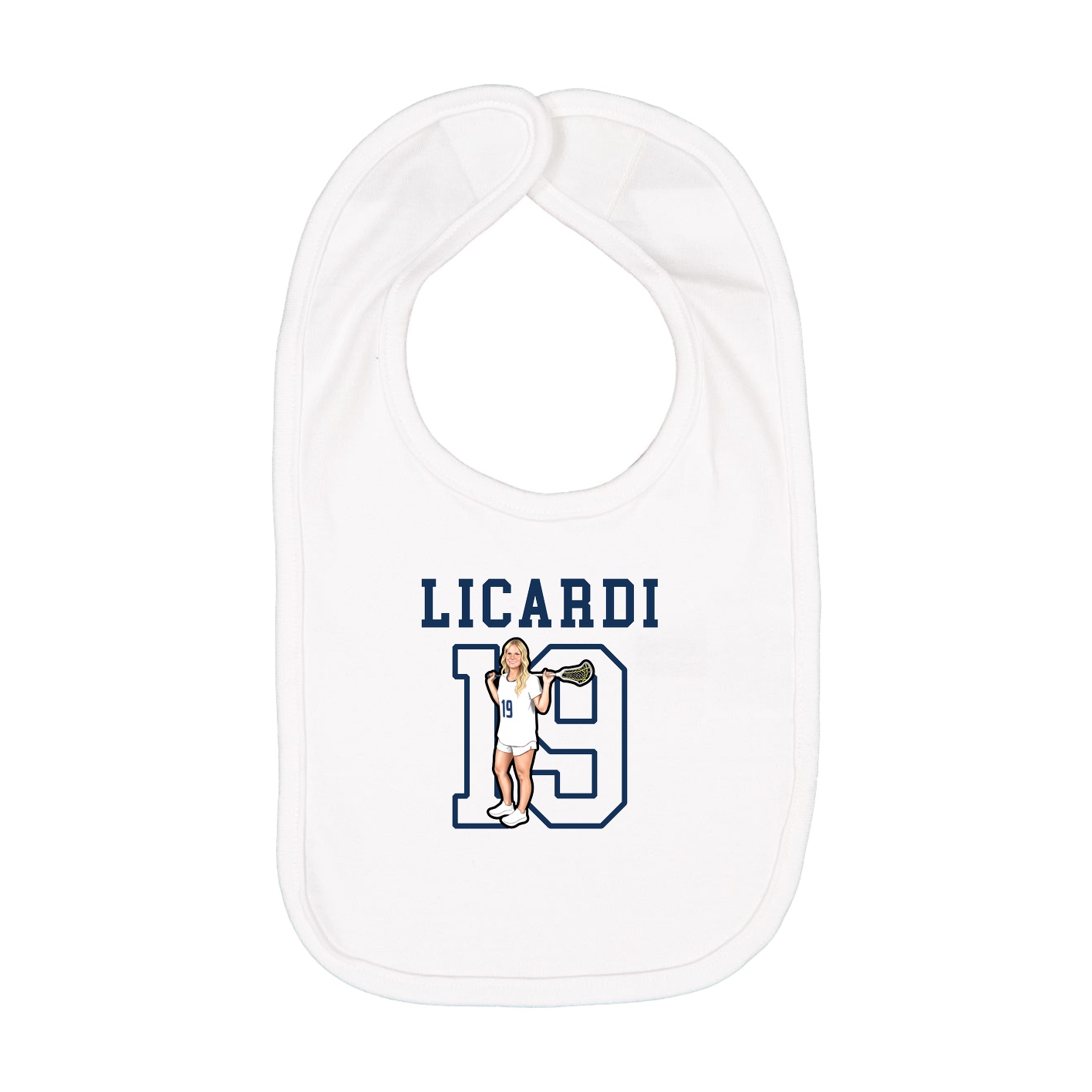Infant Bib — Shirsey in White