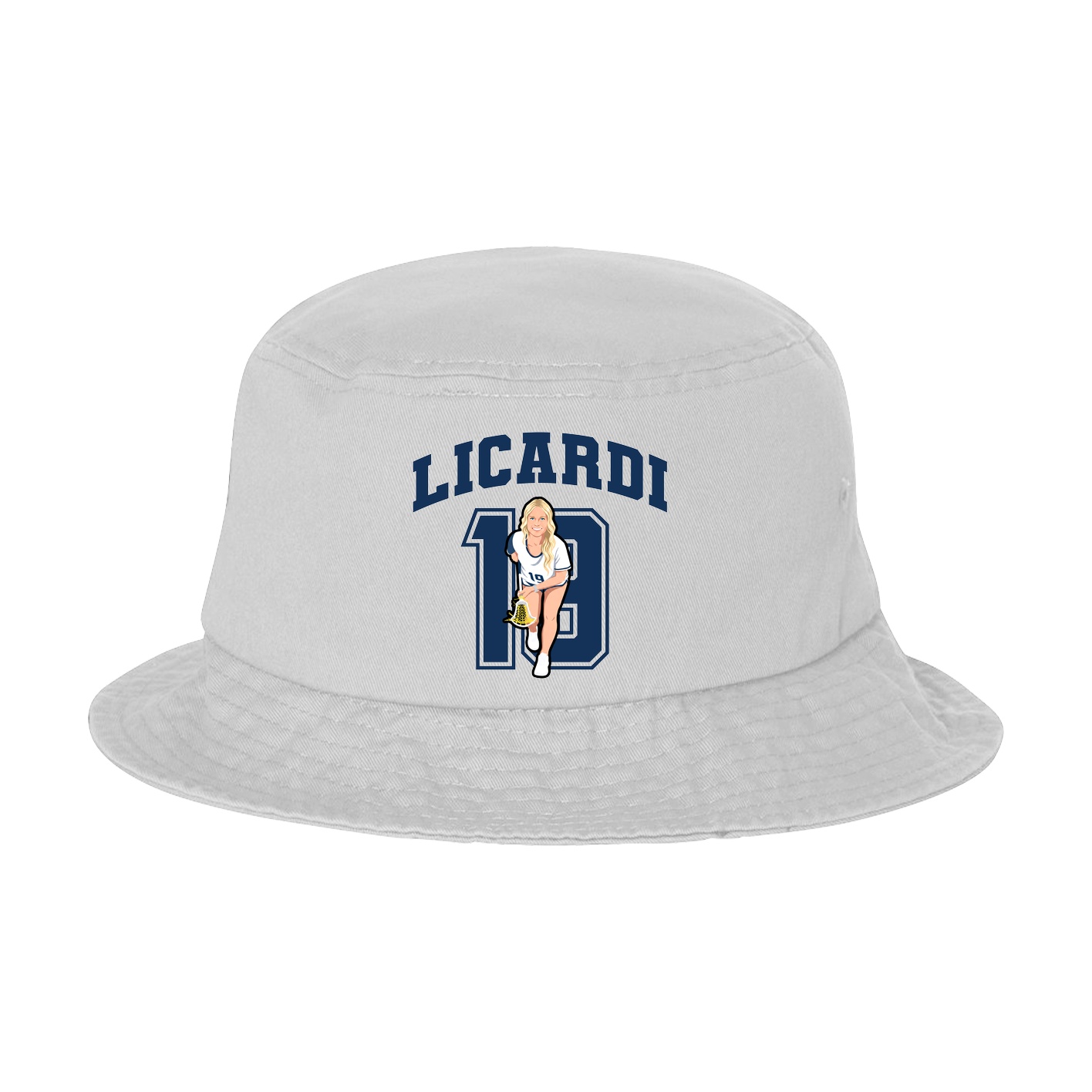 Bucket Cap — Number in White