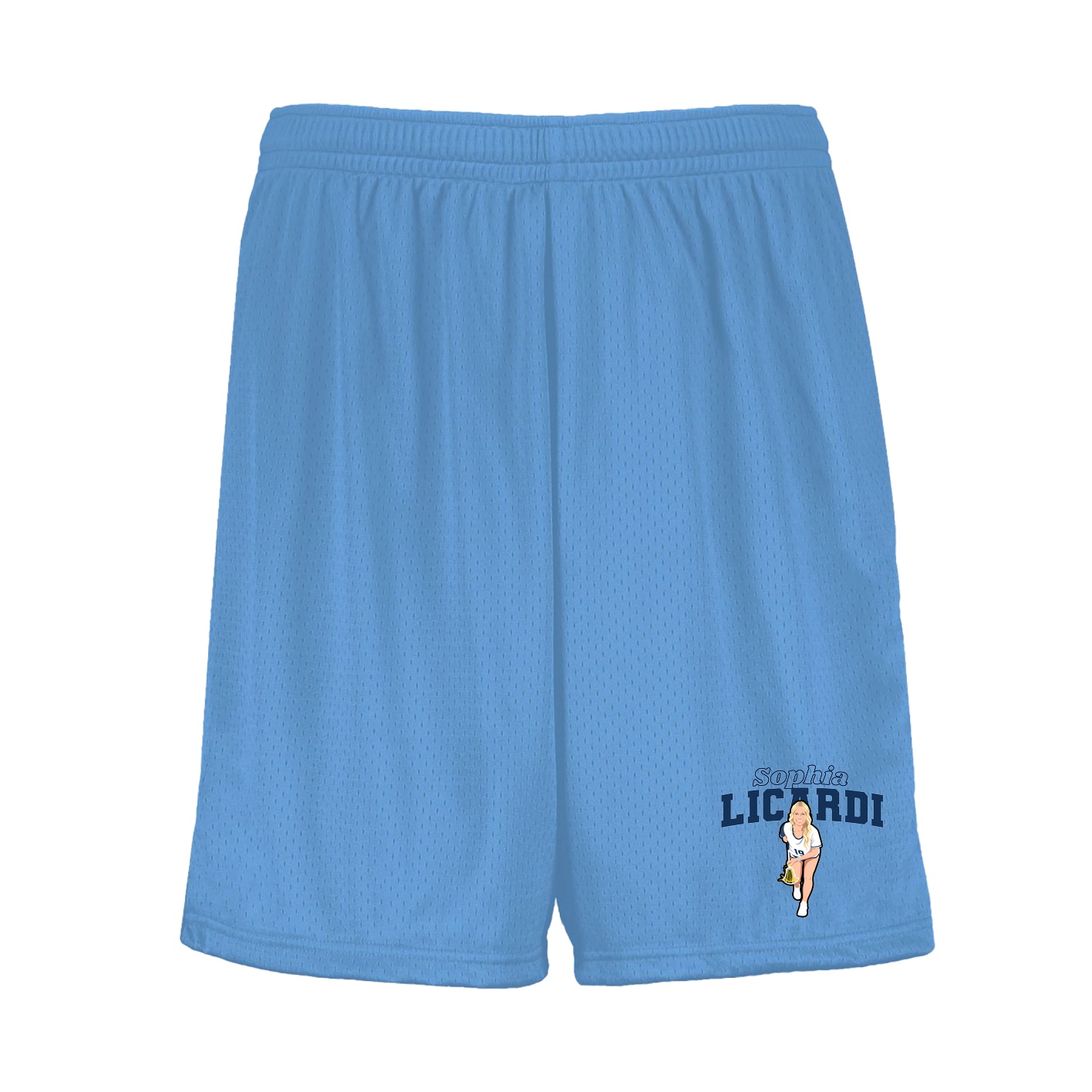 Shorts — Name Arch in Light Blue