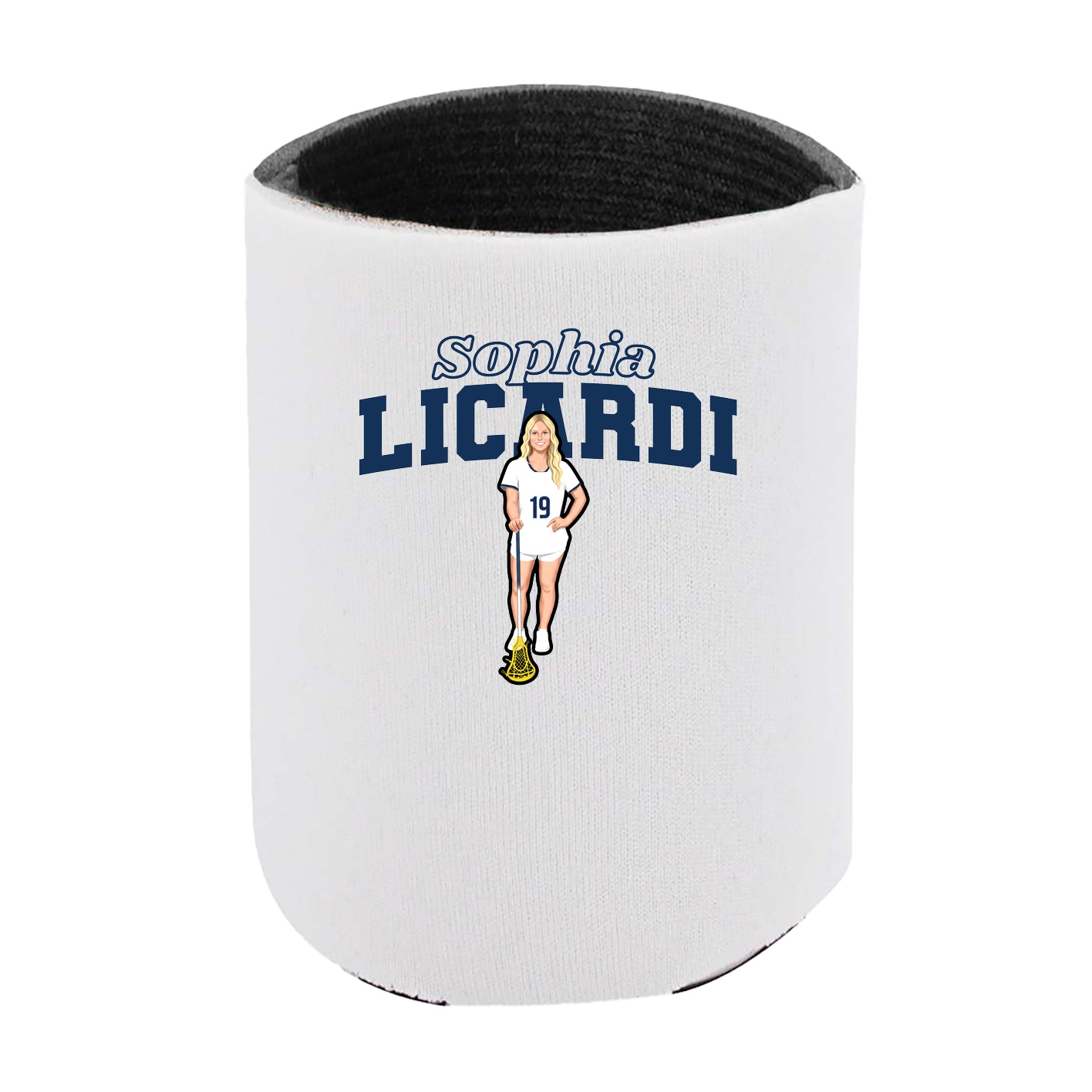 Can Holder — Name Arch in White