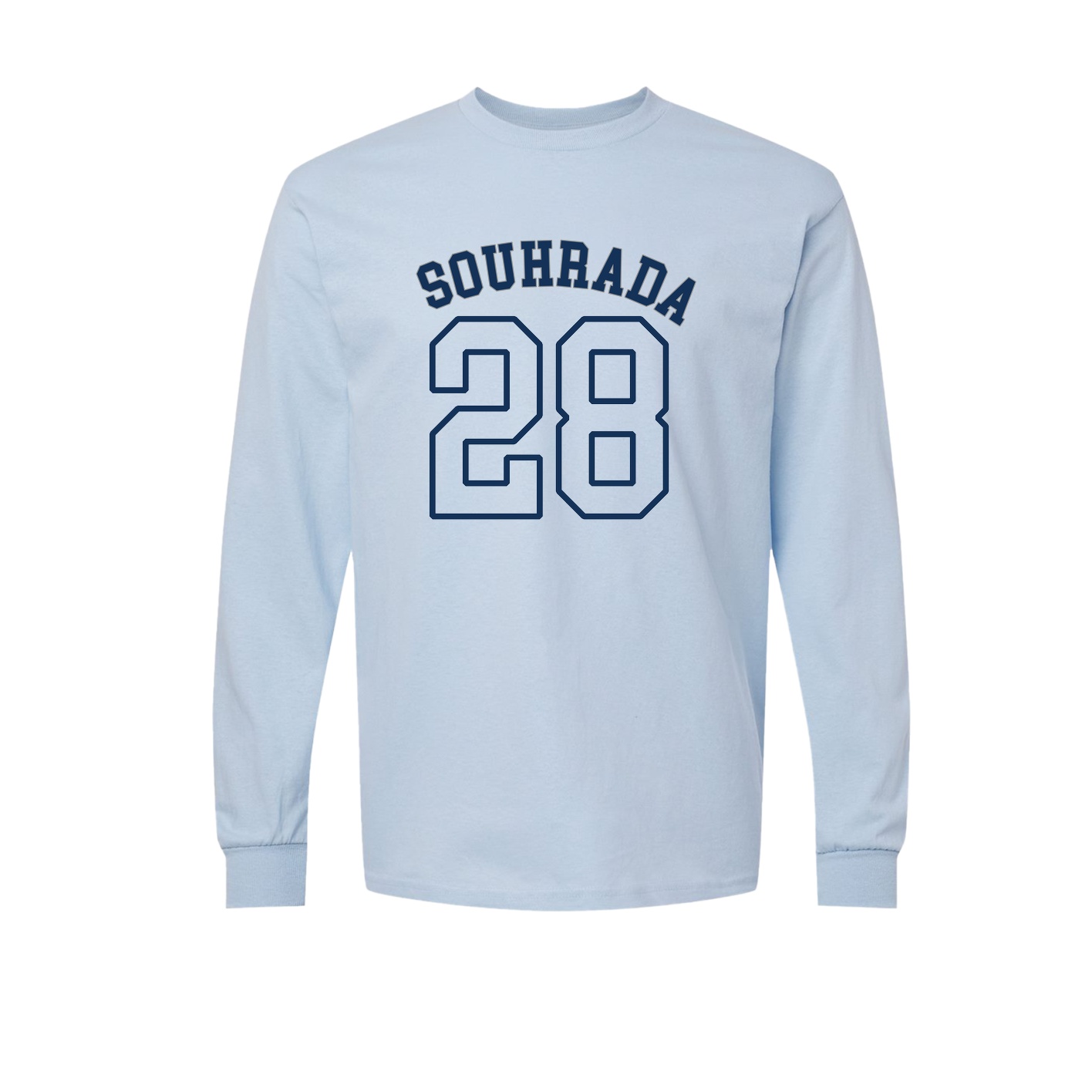 Long Sleeve Tee — Shirsey Arch in Light Blue