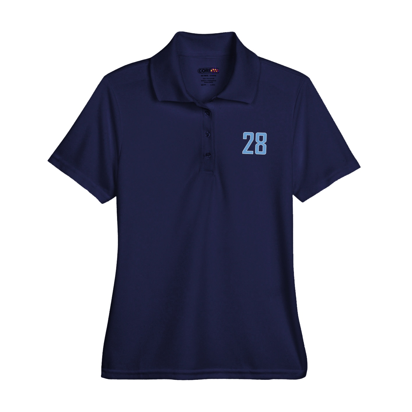 Womens Performance Polo — Front Shirsy in Navy