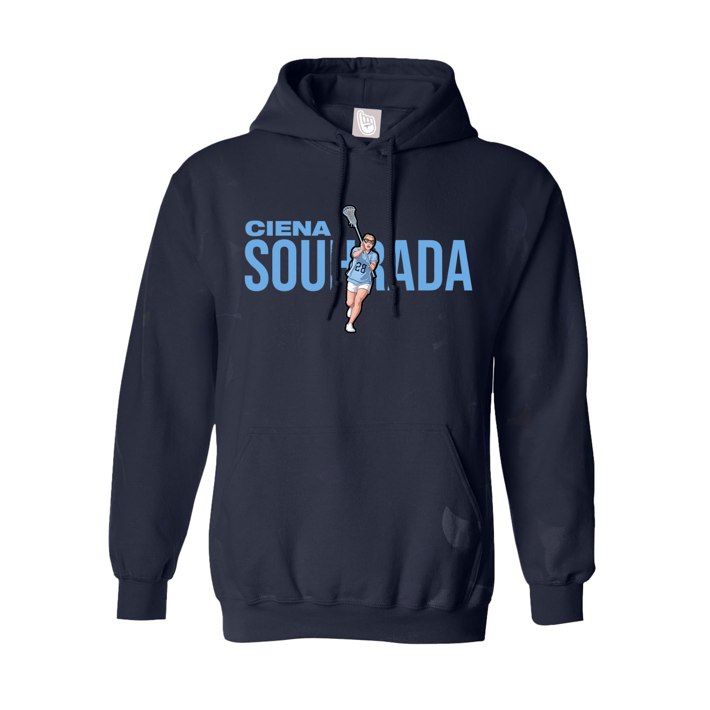 Youth Hoodie — Player Name in Navy
