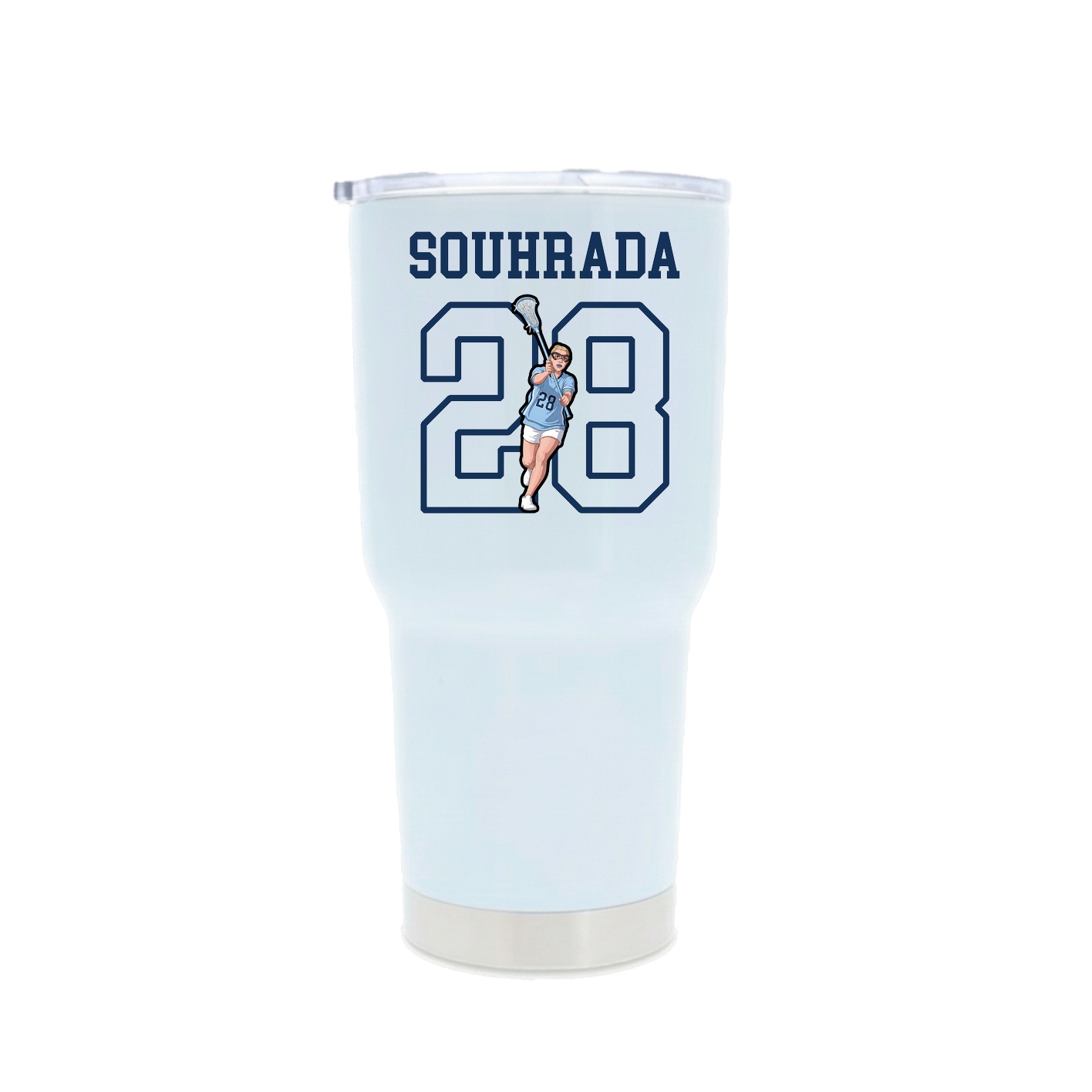30oz Stainless Steel Tumbler — Shirsey in White
