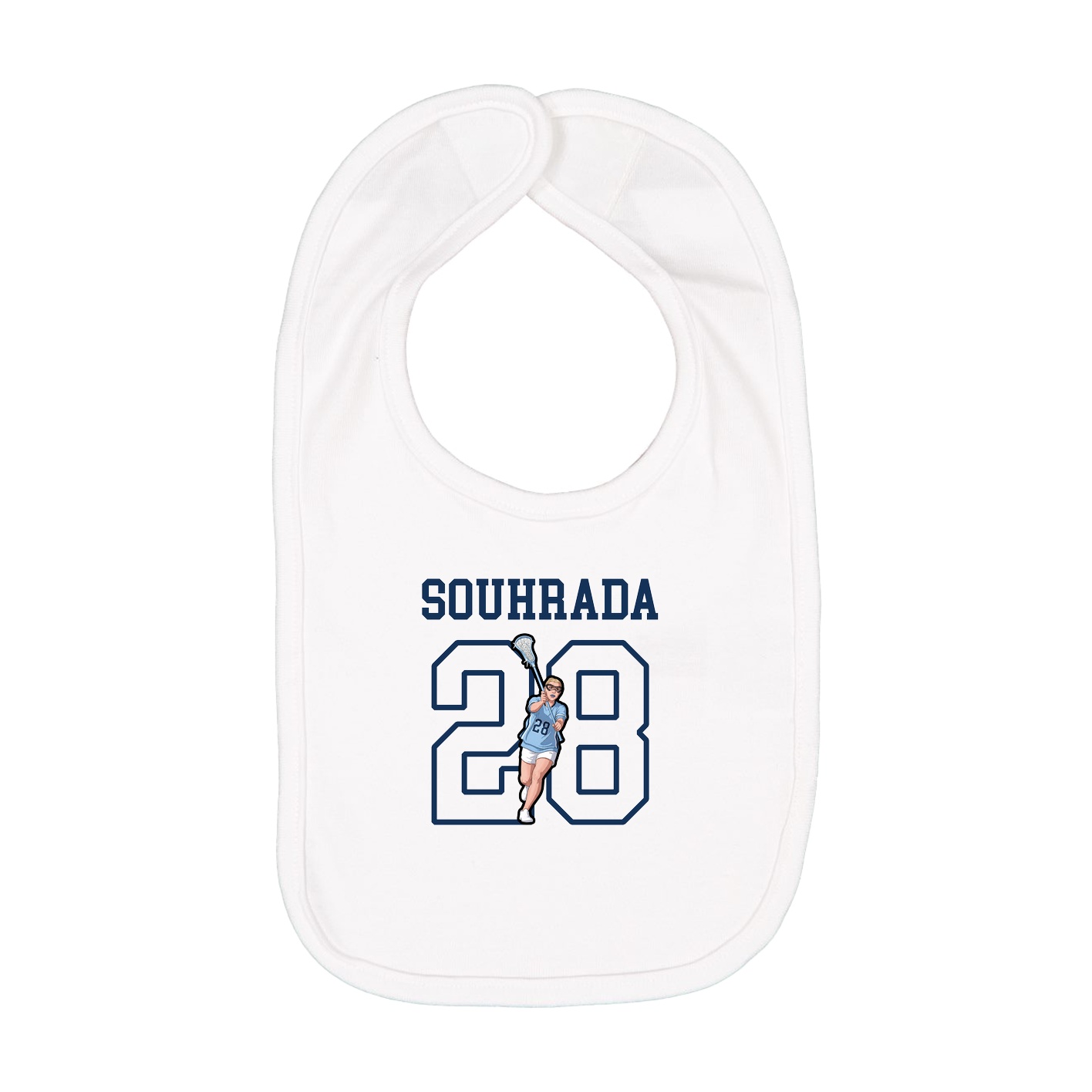 Infant Bib — Shirsey in White