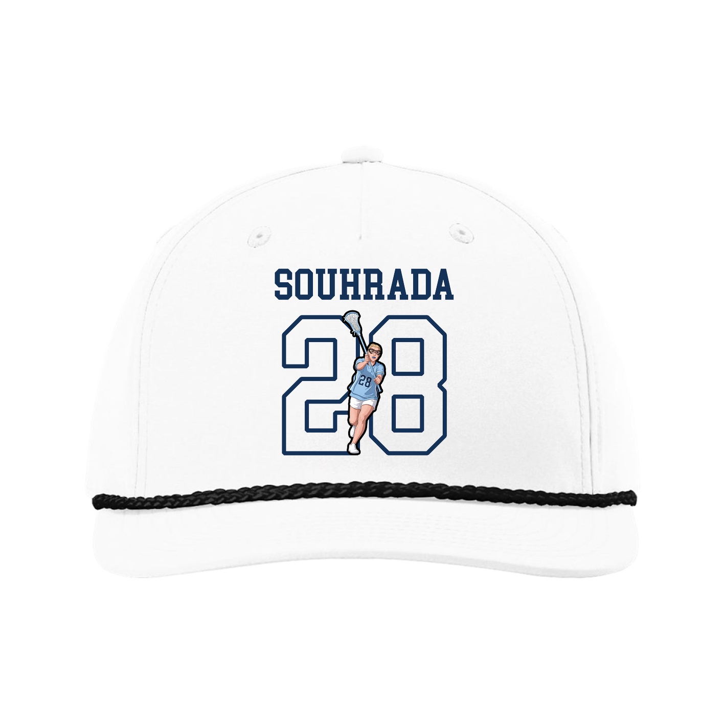 Five-Panel Classic Rope Cap — Shirsey in White