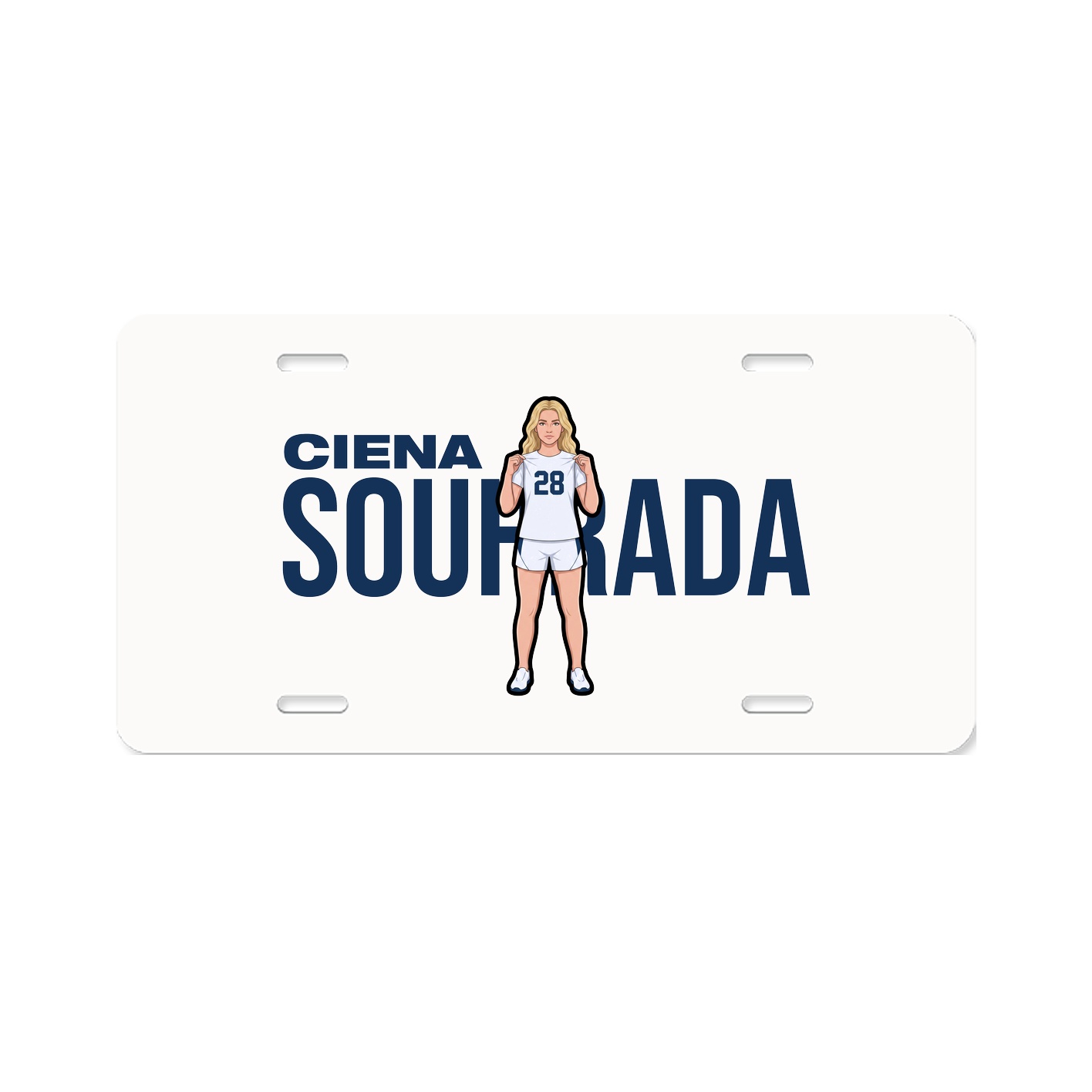 License Plate — Player Name in Classic
