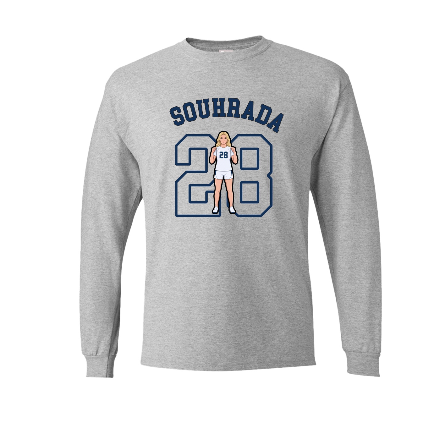 Long Sleeve Tee — Shirsey Arch in Grey