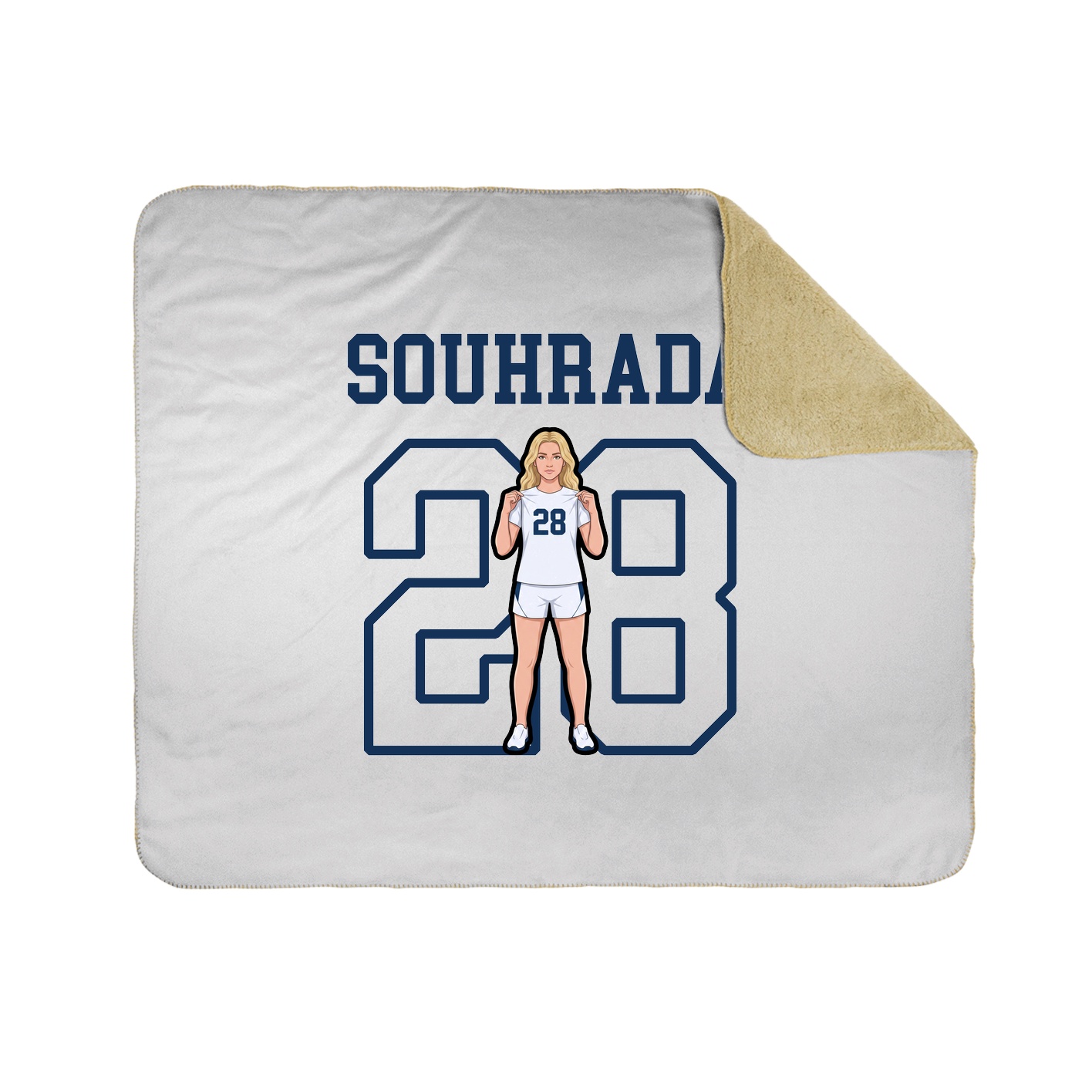 Throw Blanket — Shirsey in White