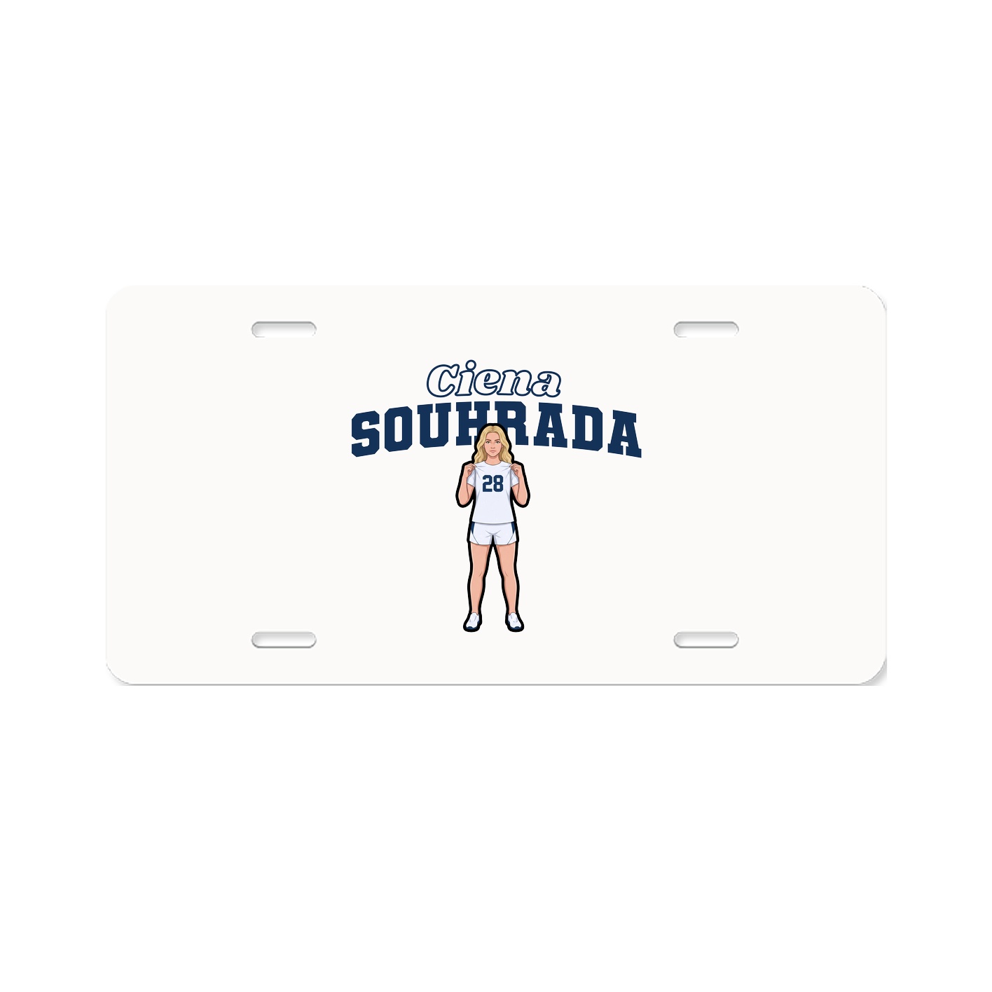 License Plate — Name Arch in Classic