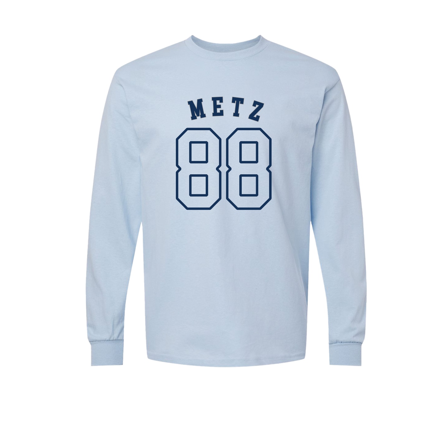Long Sleeve Tee — Shirsey Arch in Light Blue