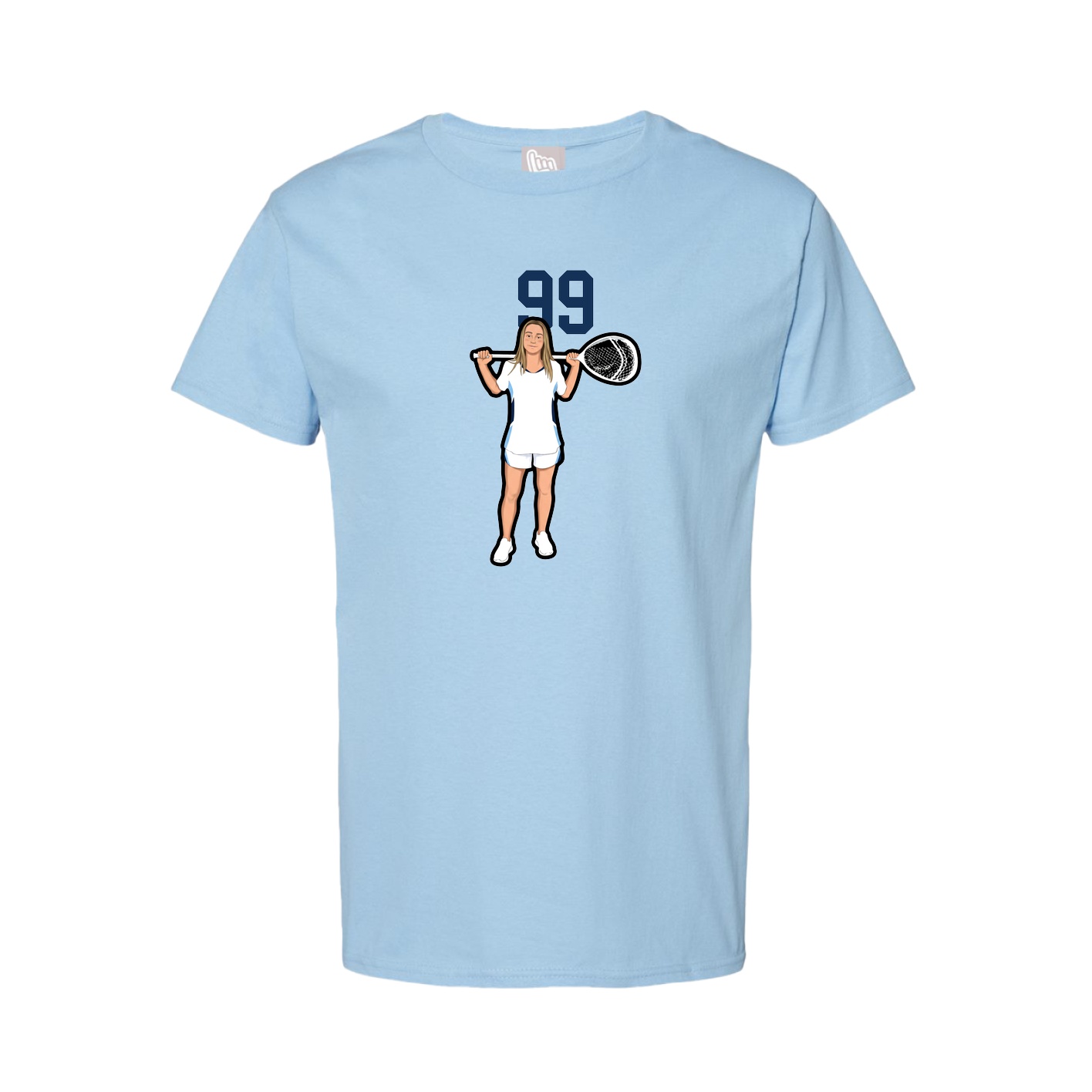 Tee — Number Top in Light Blue