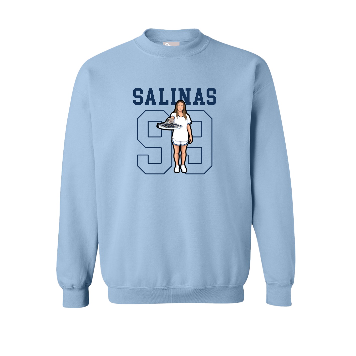 Fleece Crew — Shirsey in Light Blue