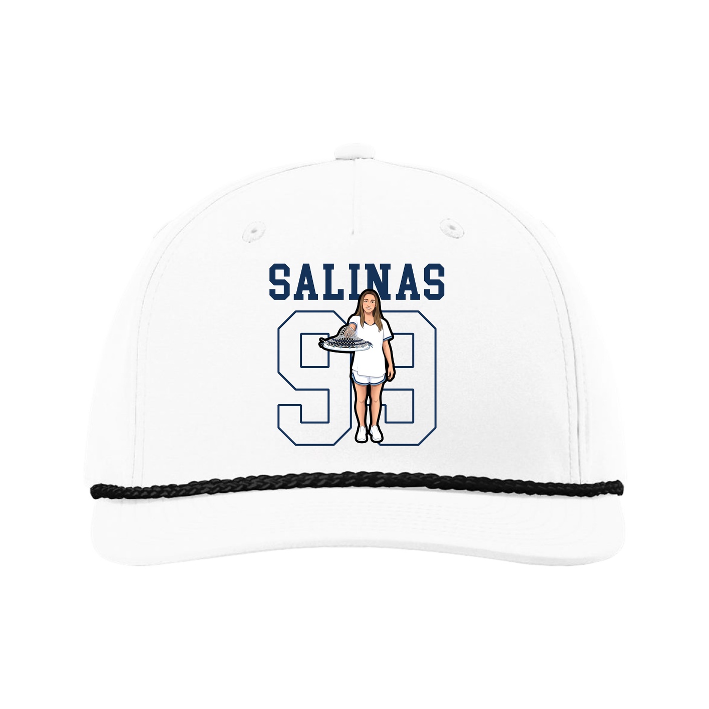 Five-Panel Classic Rope Cap — Shirsey in White
