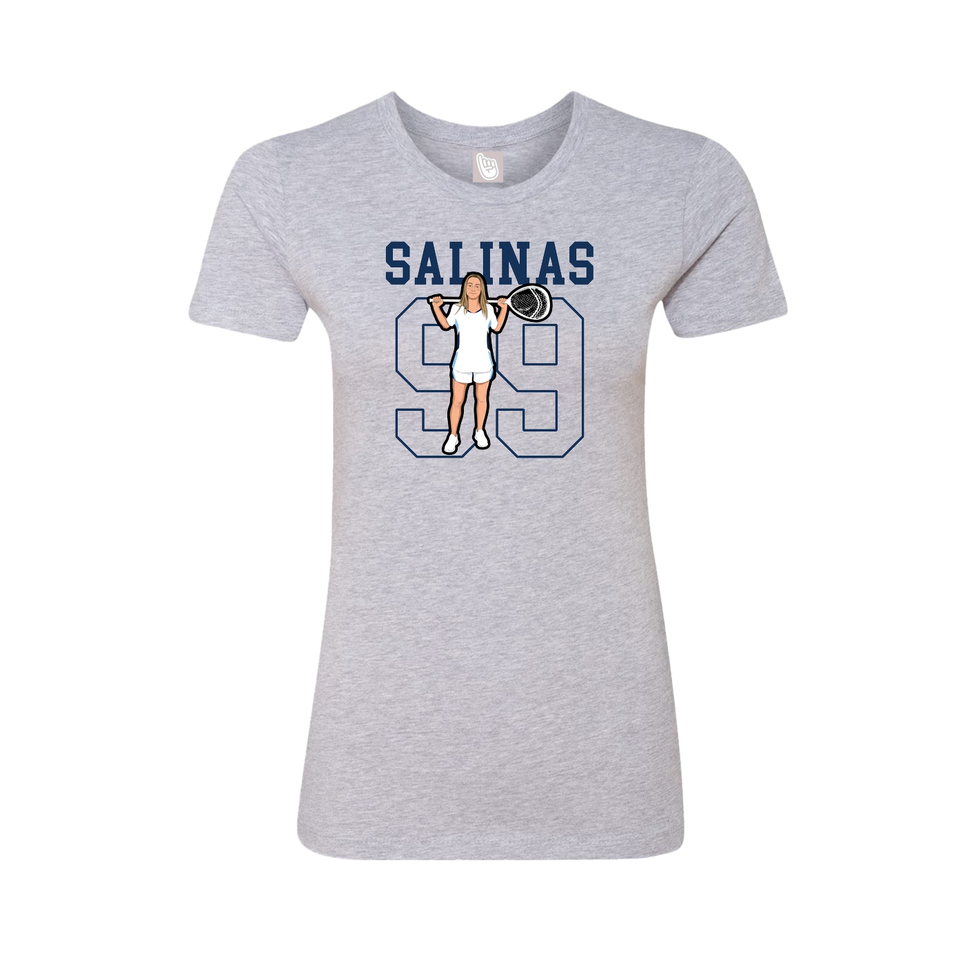 Fitted Women's Tee — Shirsey in Grey