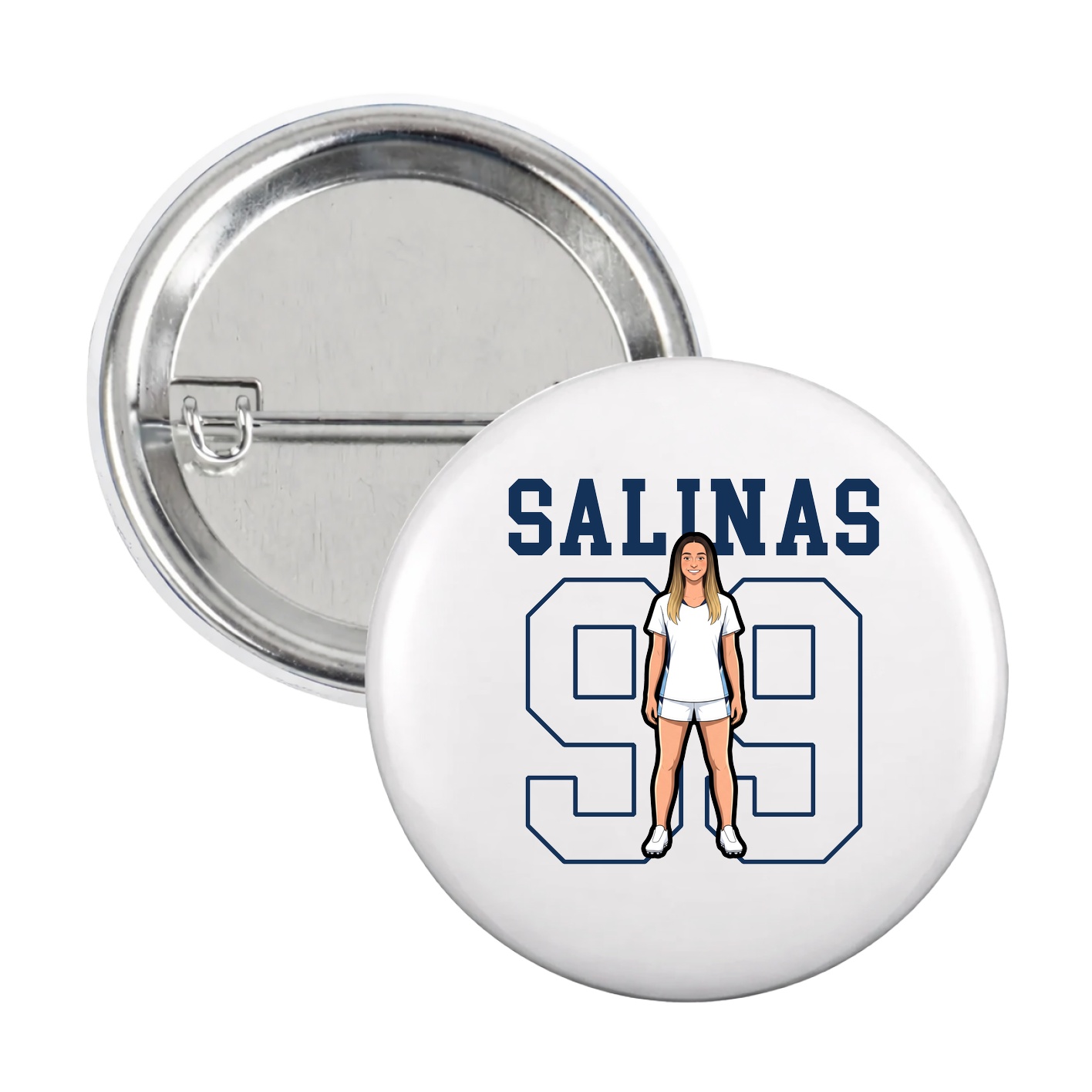 Game Day Button — Shirsey in White