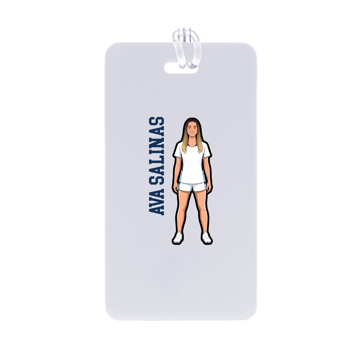 Bag Tag — Name Vertical in Classic