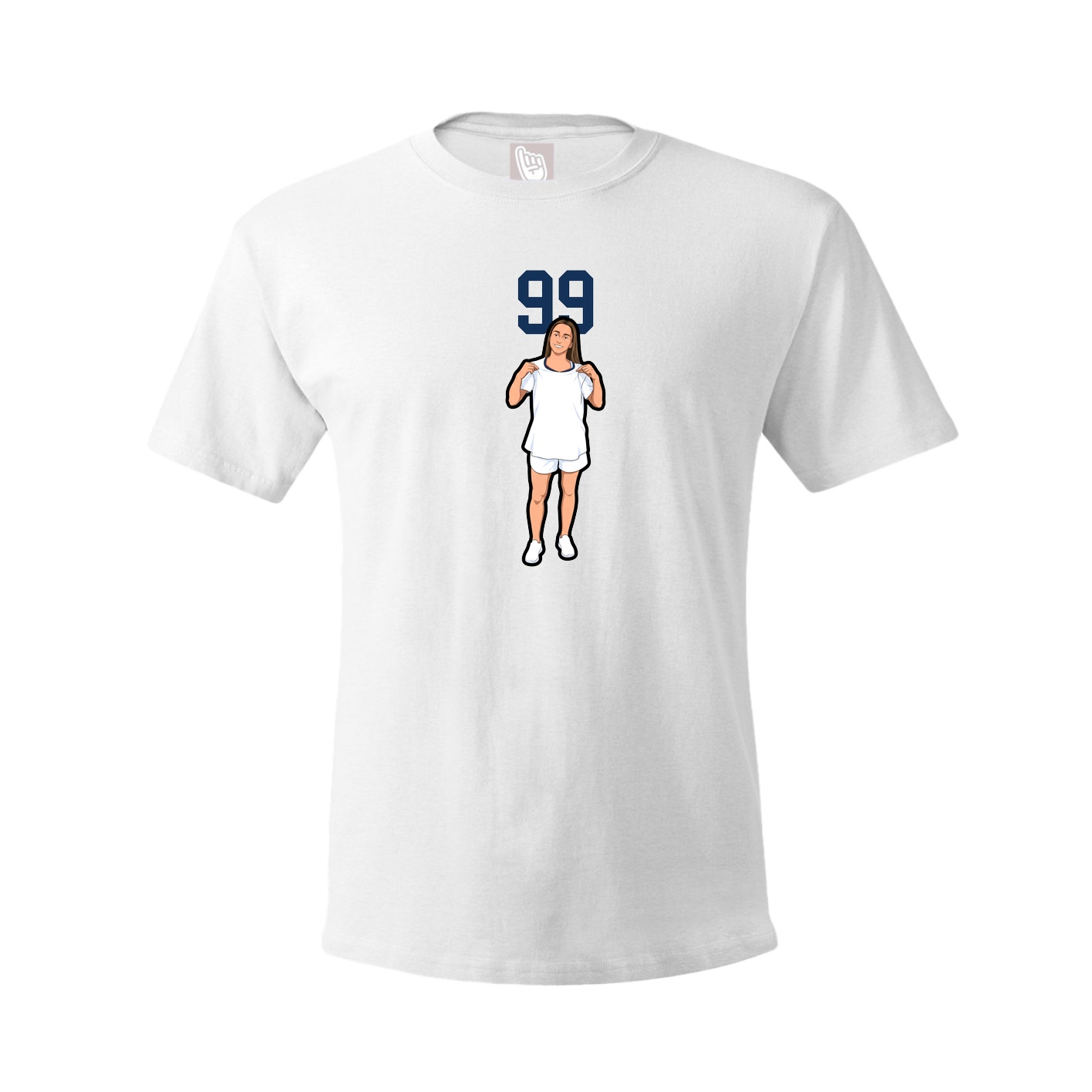 Tee — Number Top in White