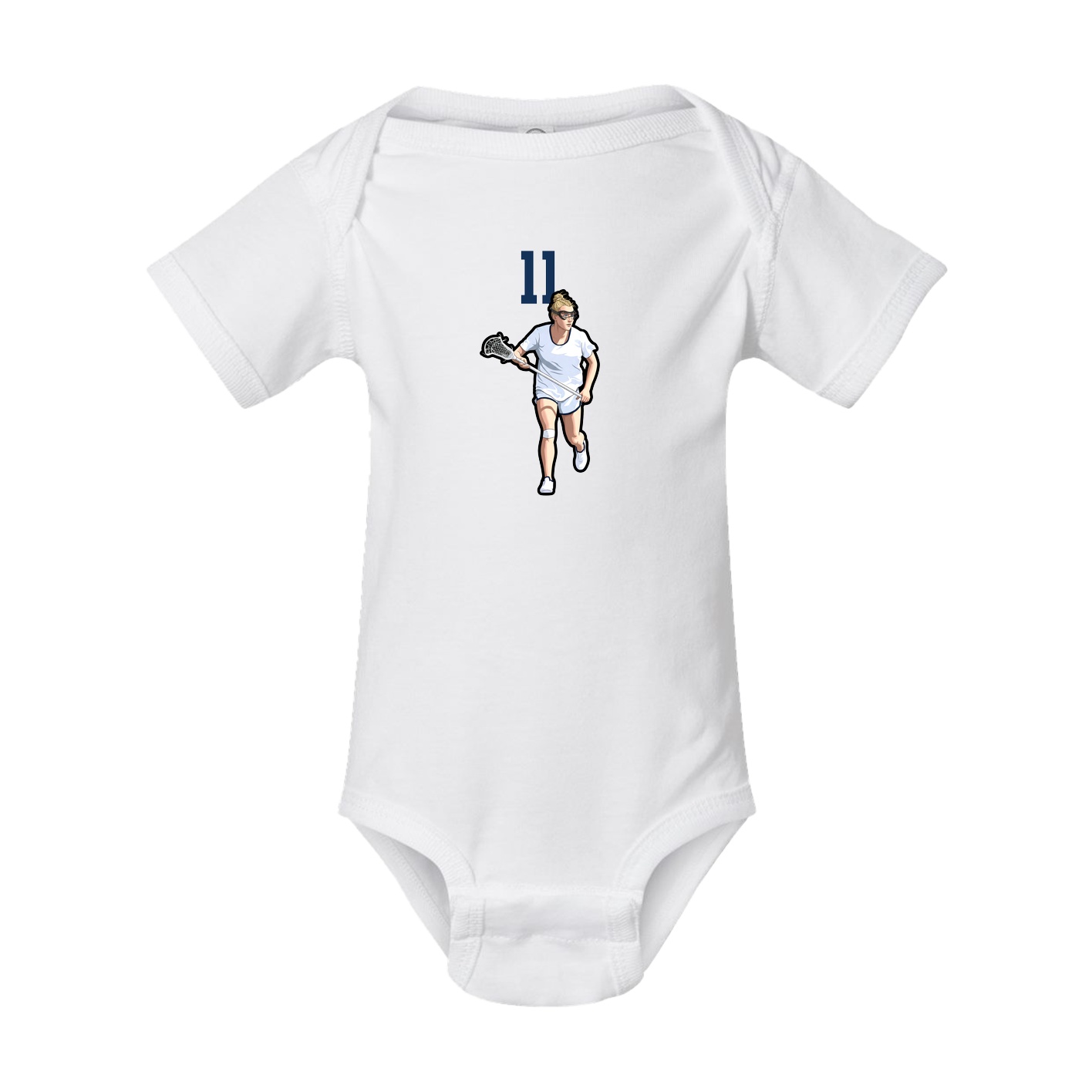 Baby Onesie — Number Top in White