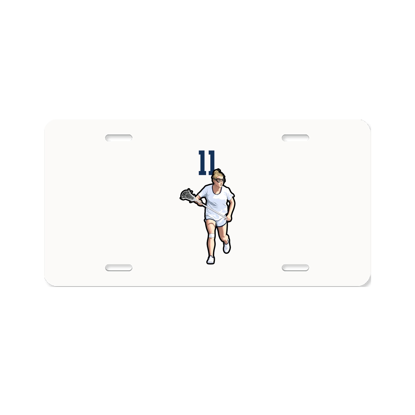 License Plate — Number Top in Classic