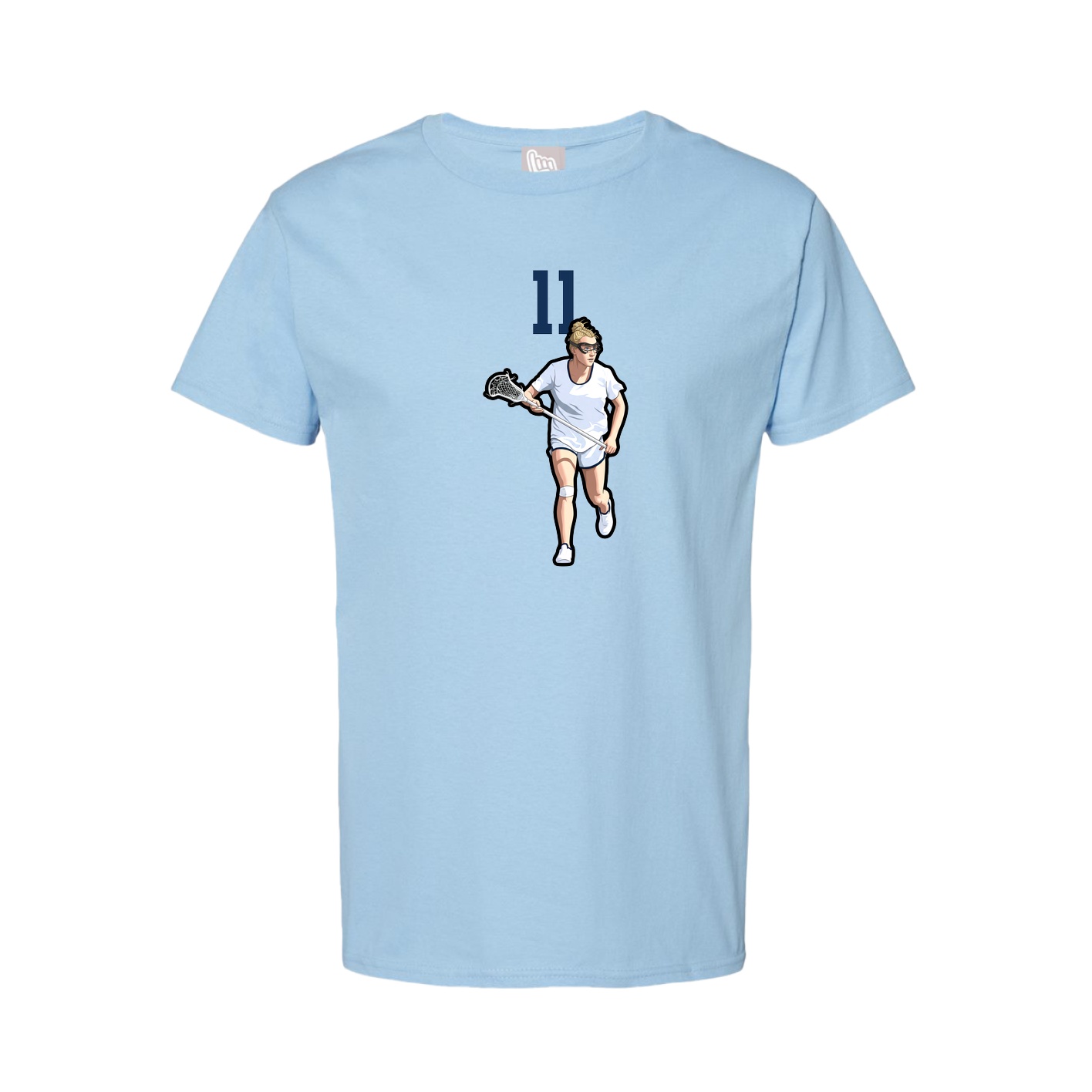 Tee — Number Top in Light Blue