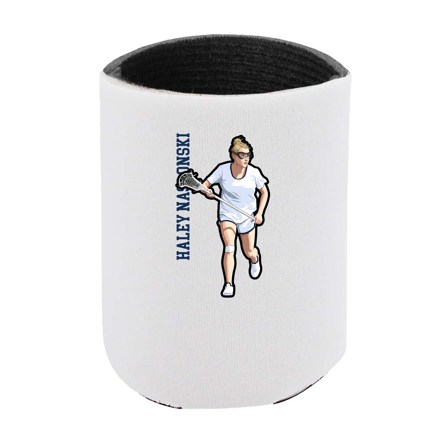 Can Holder — Name Vertical in White