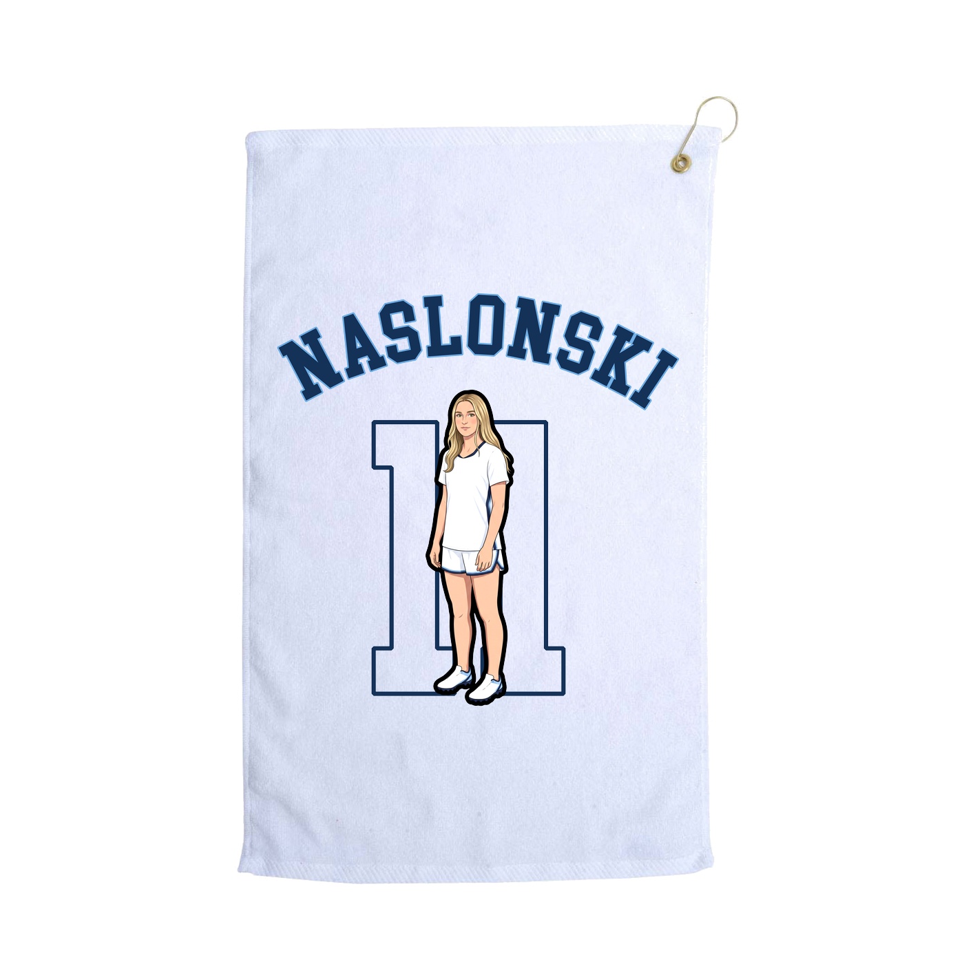 Golf Towel — Shirsey Arch in White