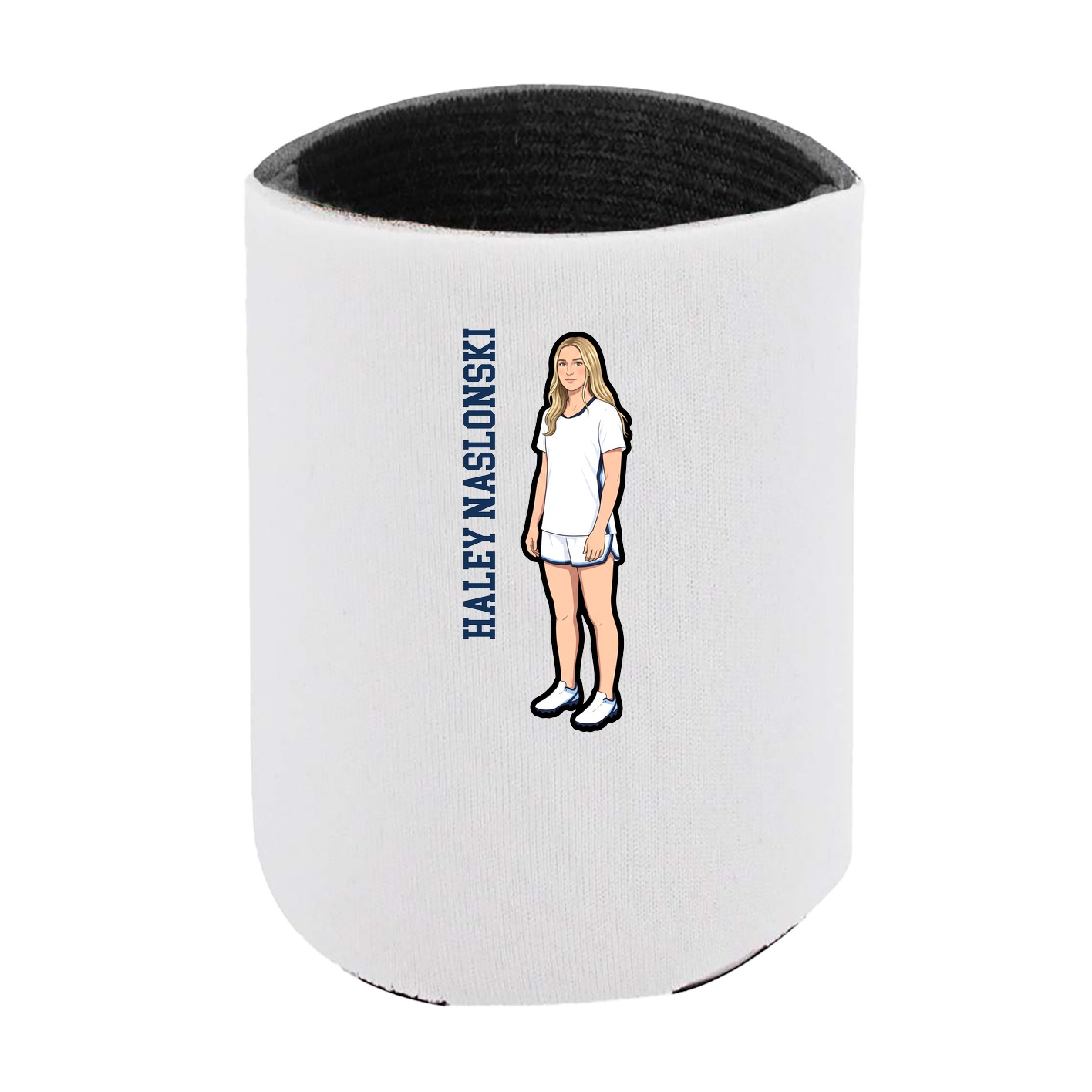 Can Holder — Name Vertical in White