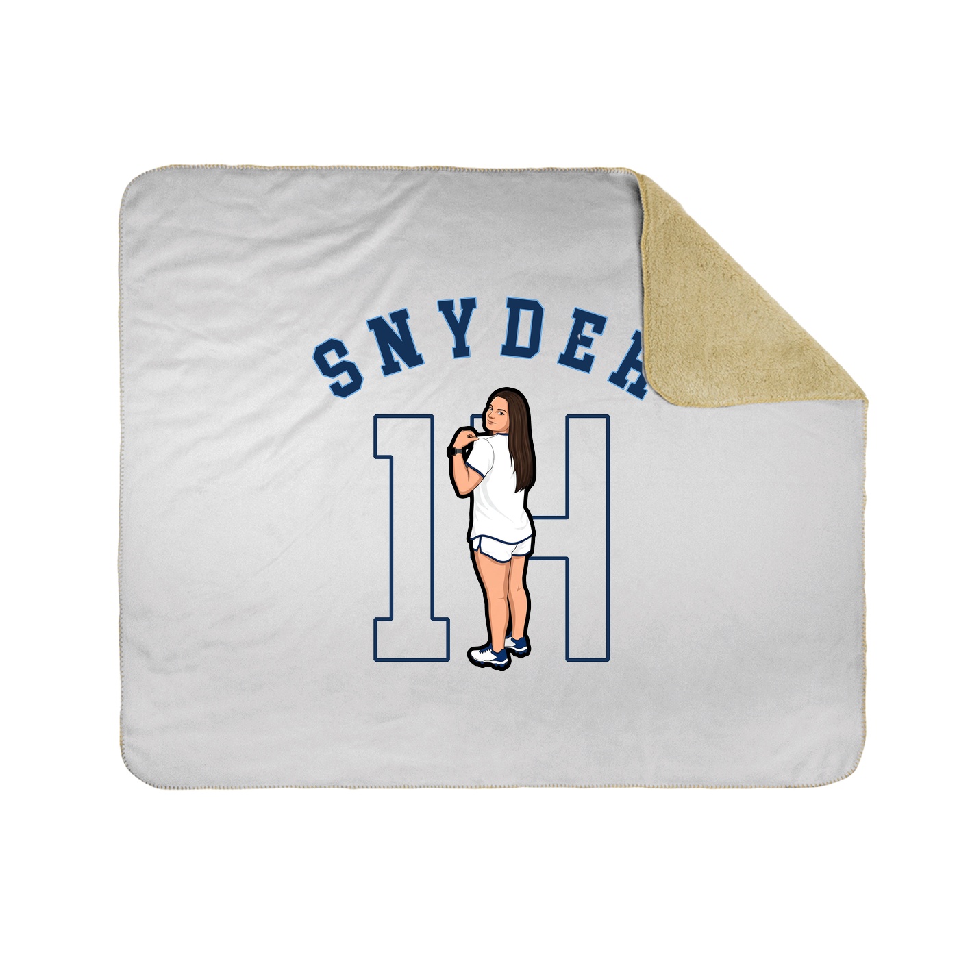Throw Blanket — Shirsey Arch in White