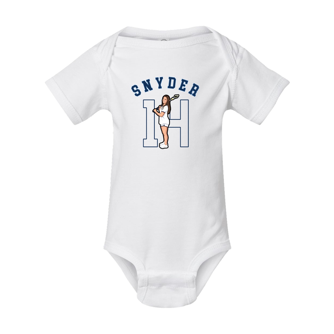 Baby Onesie — Shirsey Arch in White