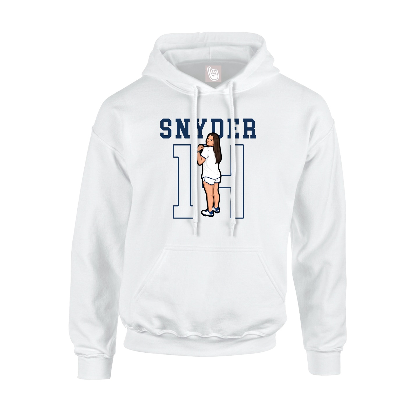 Hoodie — Shirsey in White