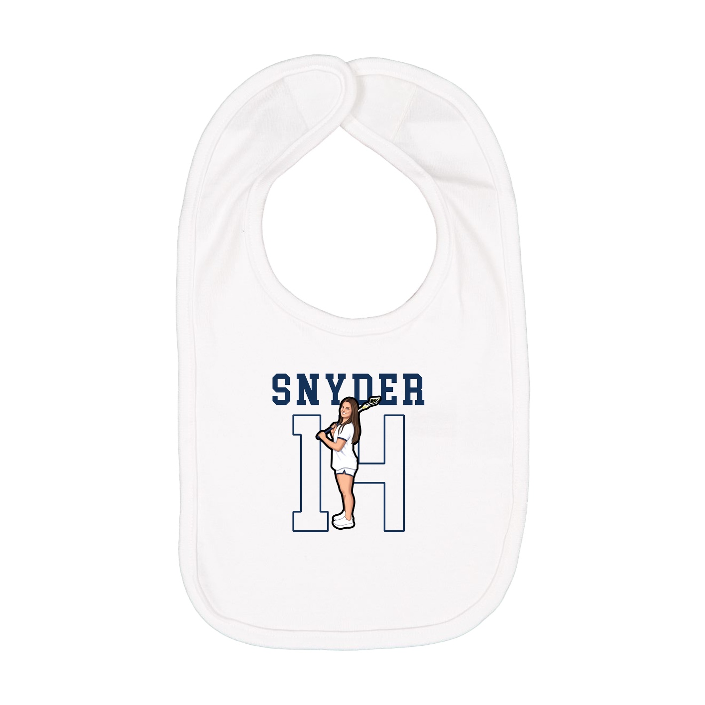 Infant Bib — Shirsey in White