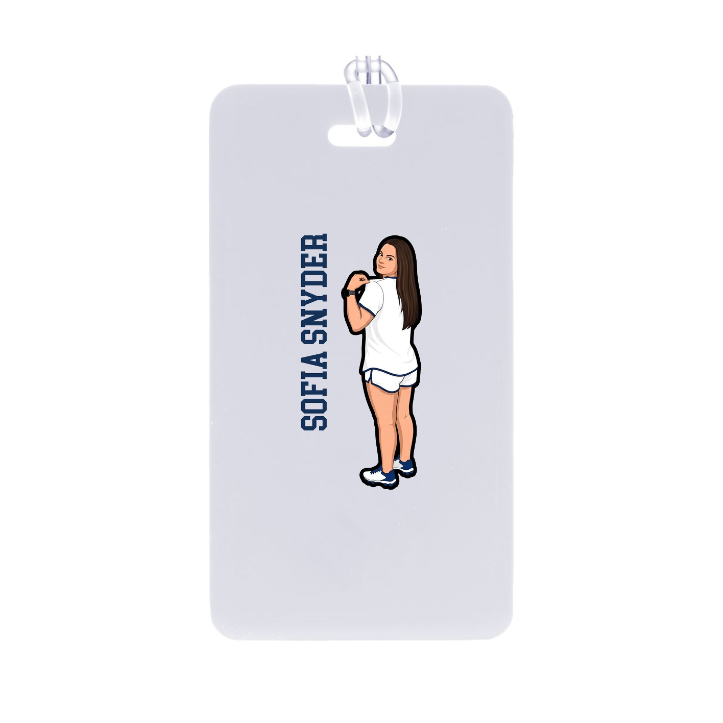 Bag Tag — Name Vertical in Classic