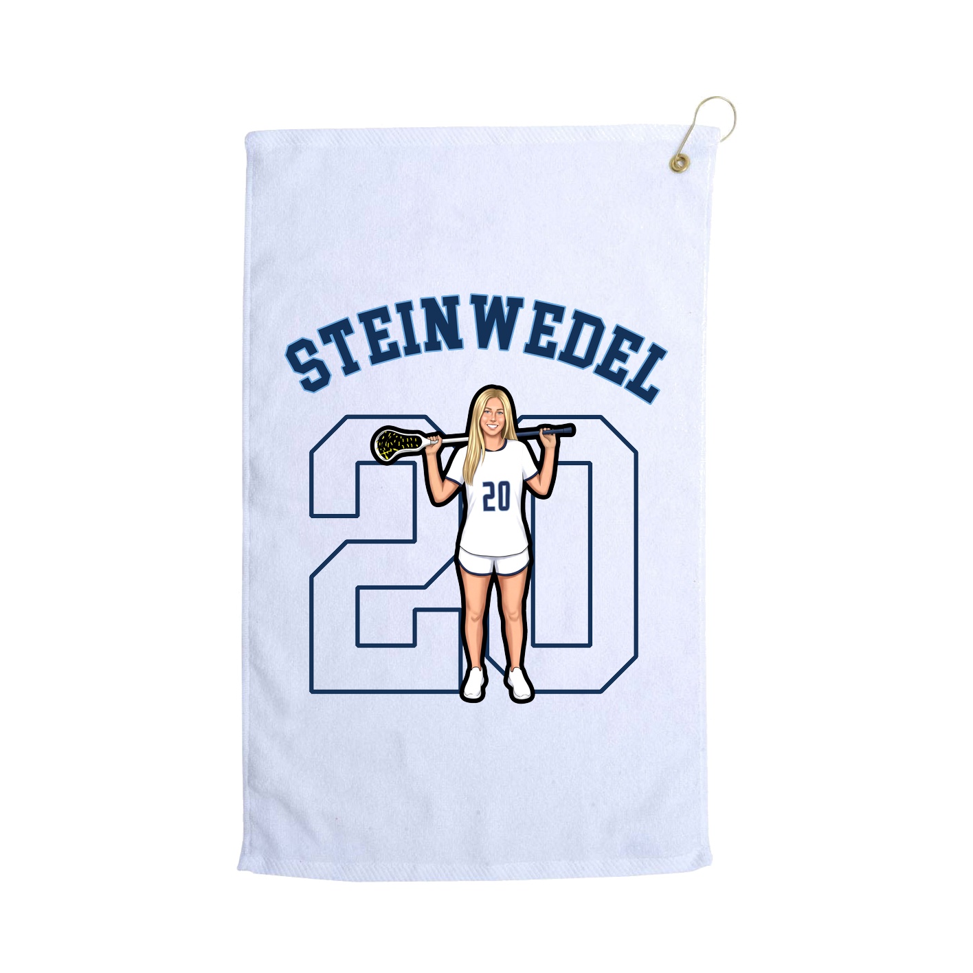 Golf Towel — Shirsey Arch in White