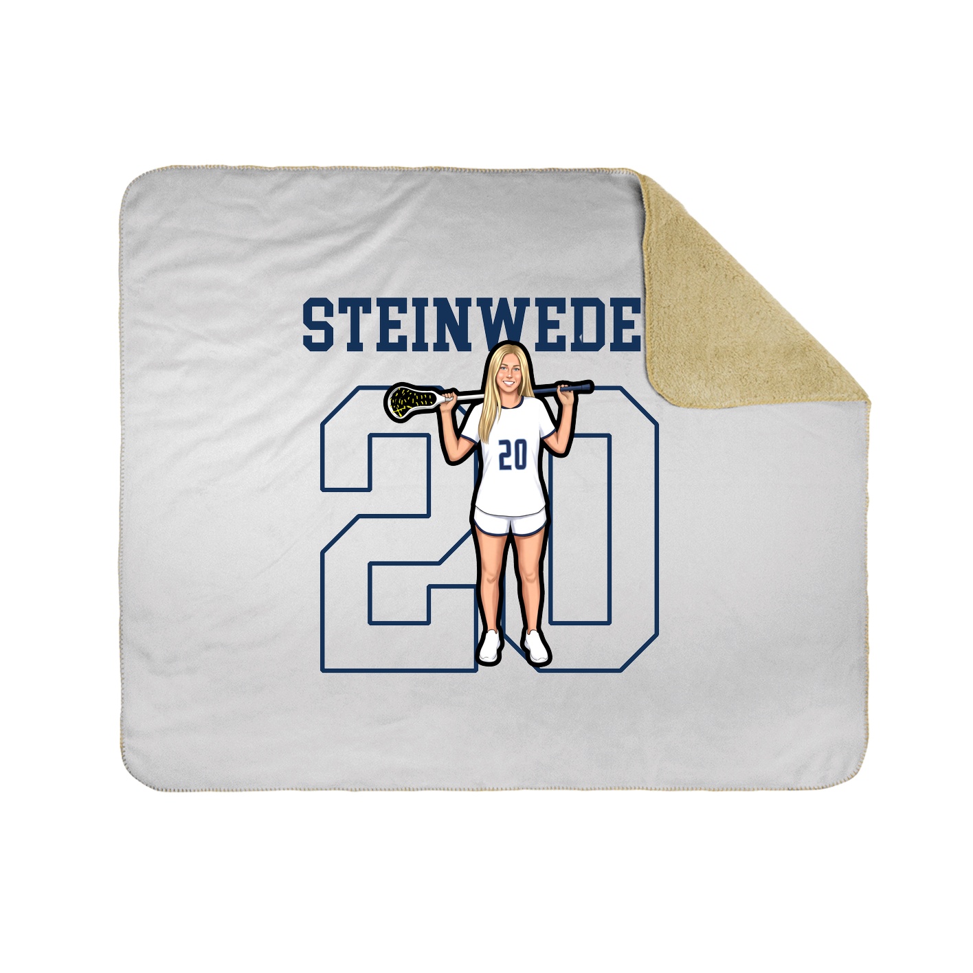 50x60 Sherpa Lined Throw Blanket