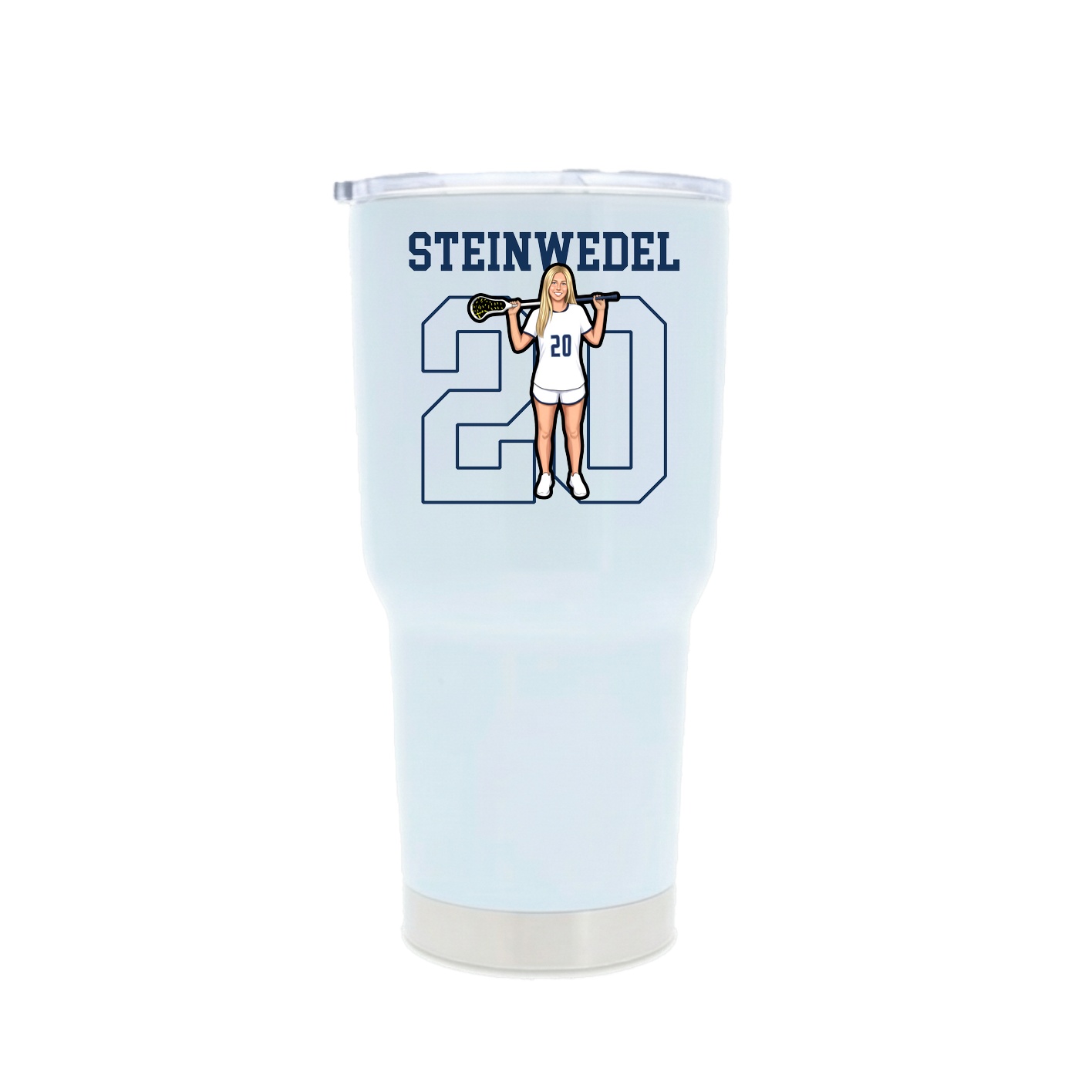 30oz Stainless Steel Tumbler — Shirsey in White