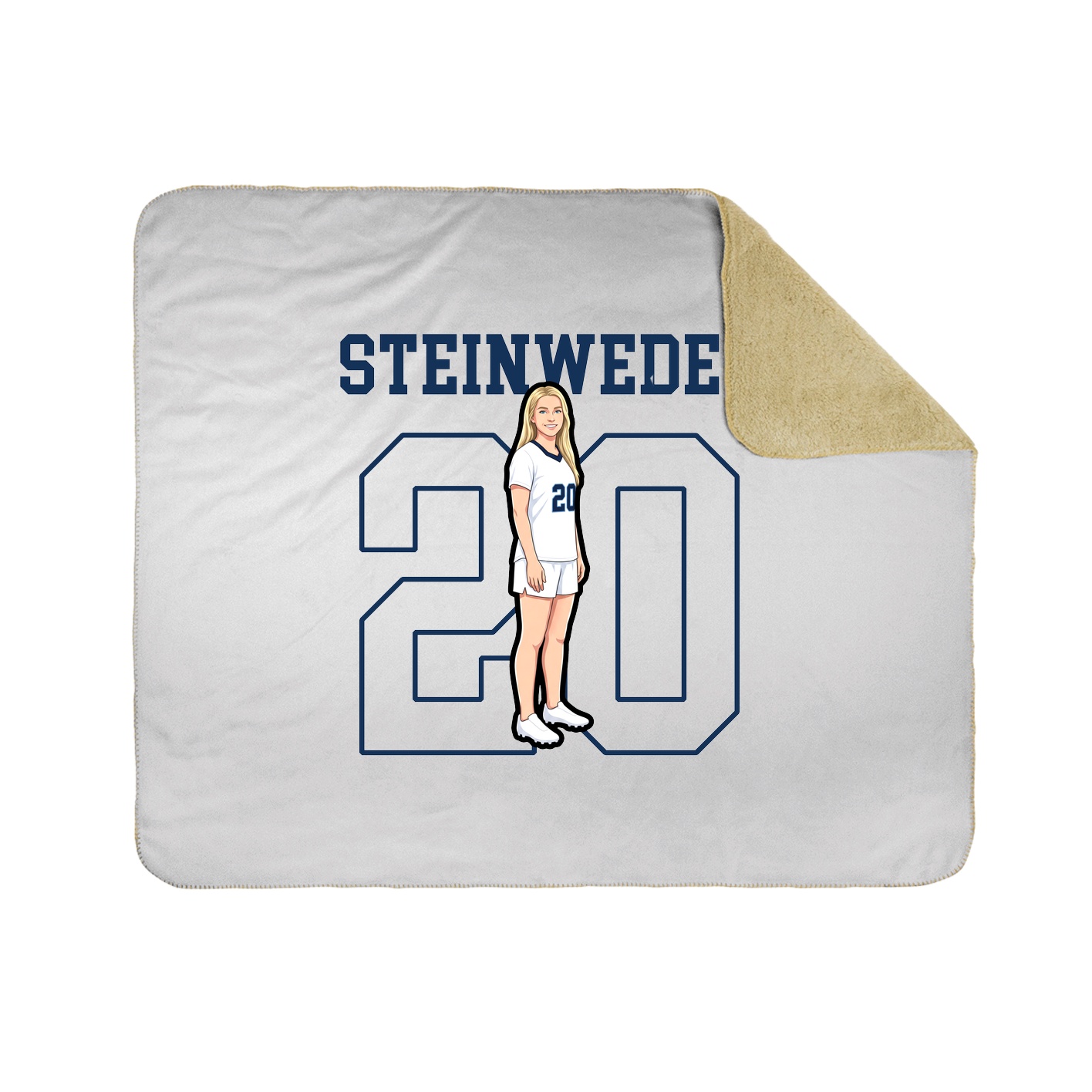 Throw Blanket — Shirsey in White