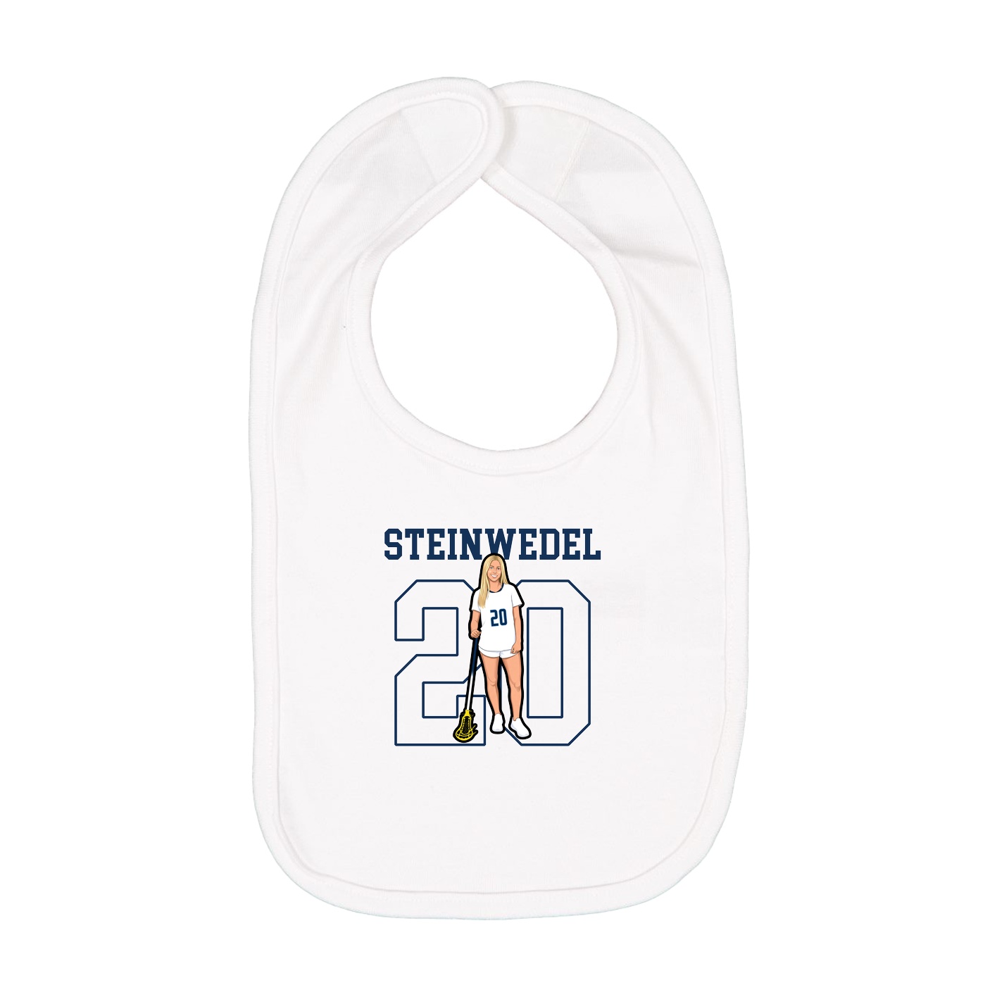 Infant Bib — Shirsey in White