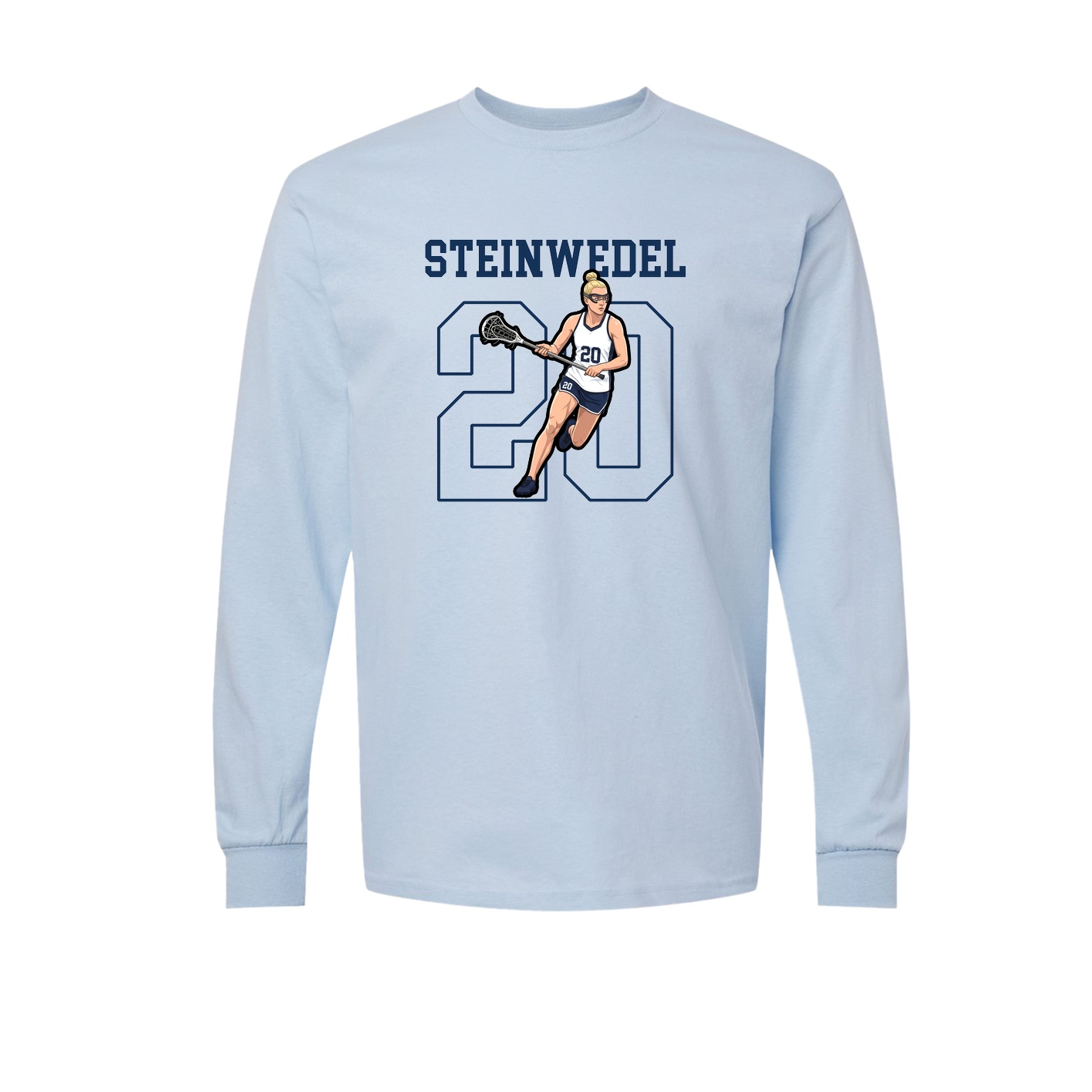 Long Sleeve Tee — Shirsey in Light Blue