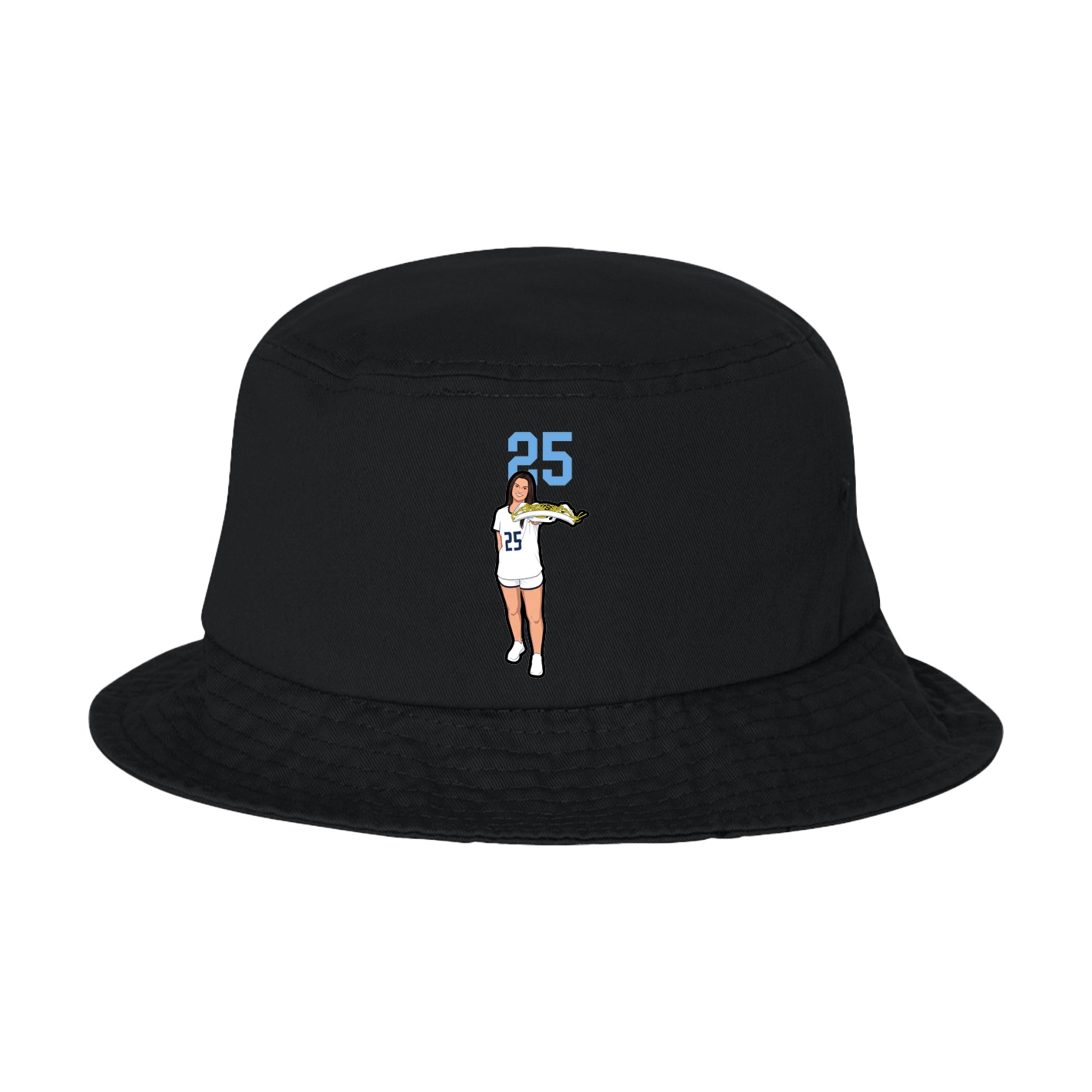 Bucket Cap — Number Top in Black